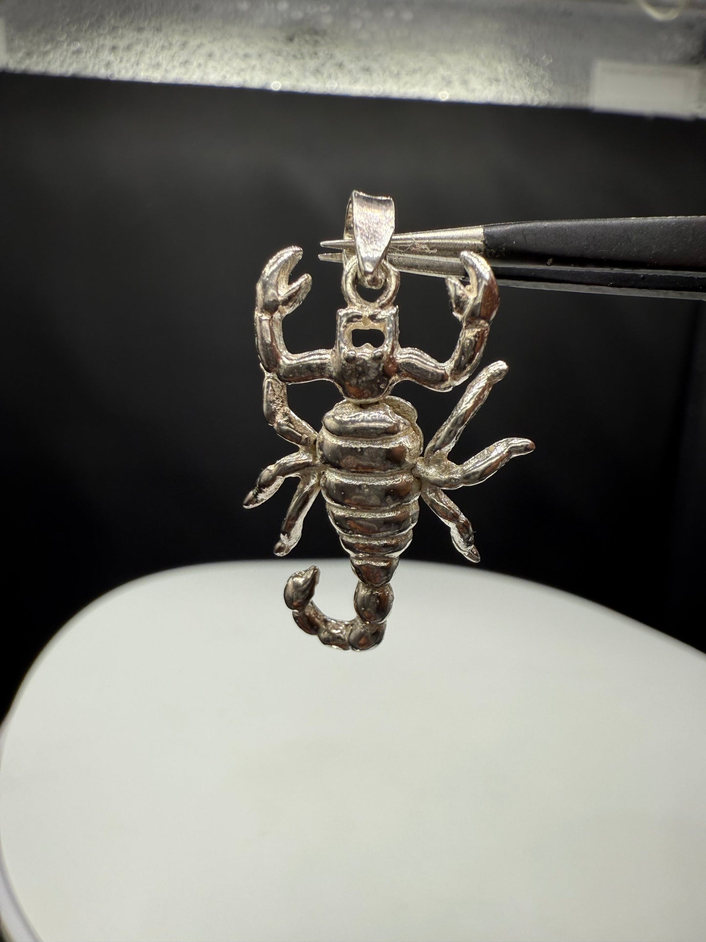 Handmade Solid Sterling Silver Scorpion Pendant | Articulated Limbs | 1.27”