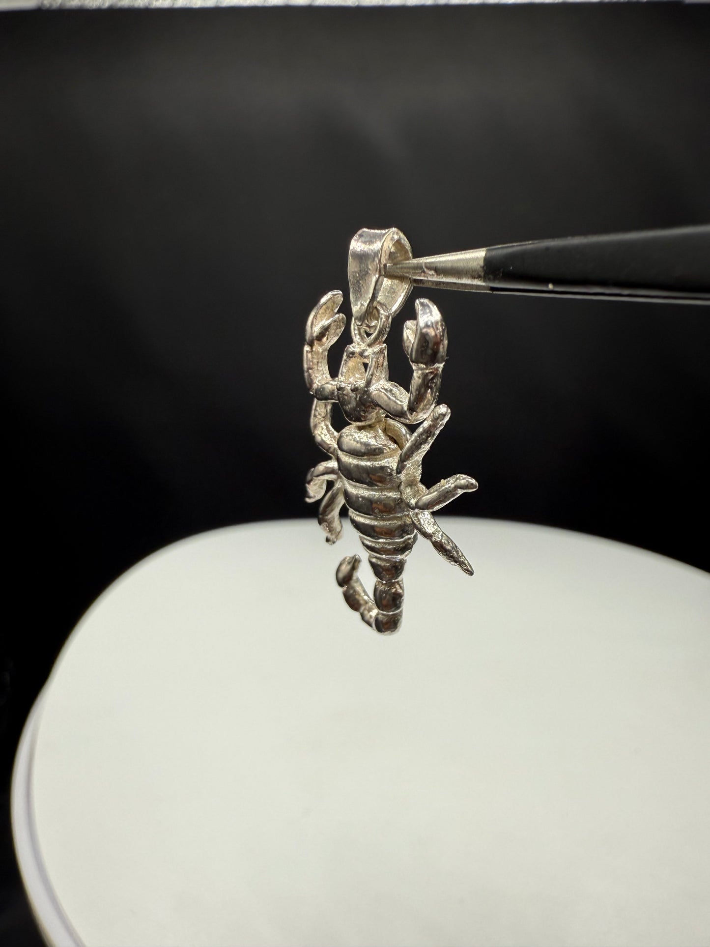 Handmade Solid Sterling Silver Scorpion Pendant | Articulated Limbs | 1.27”