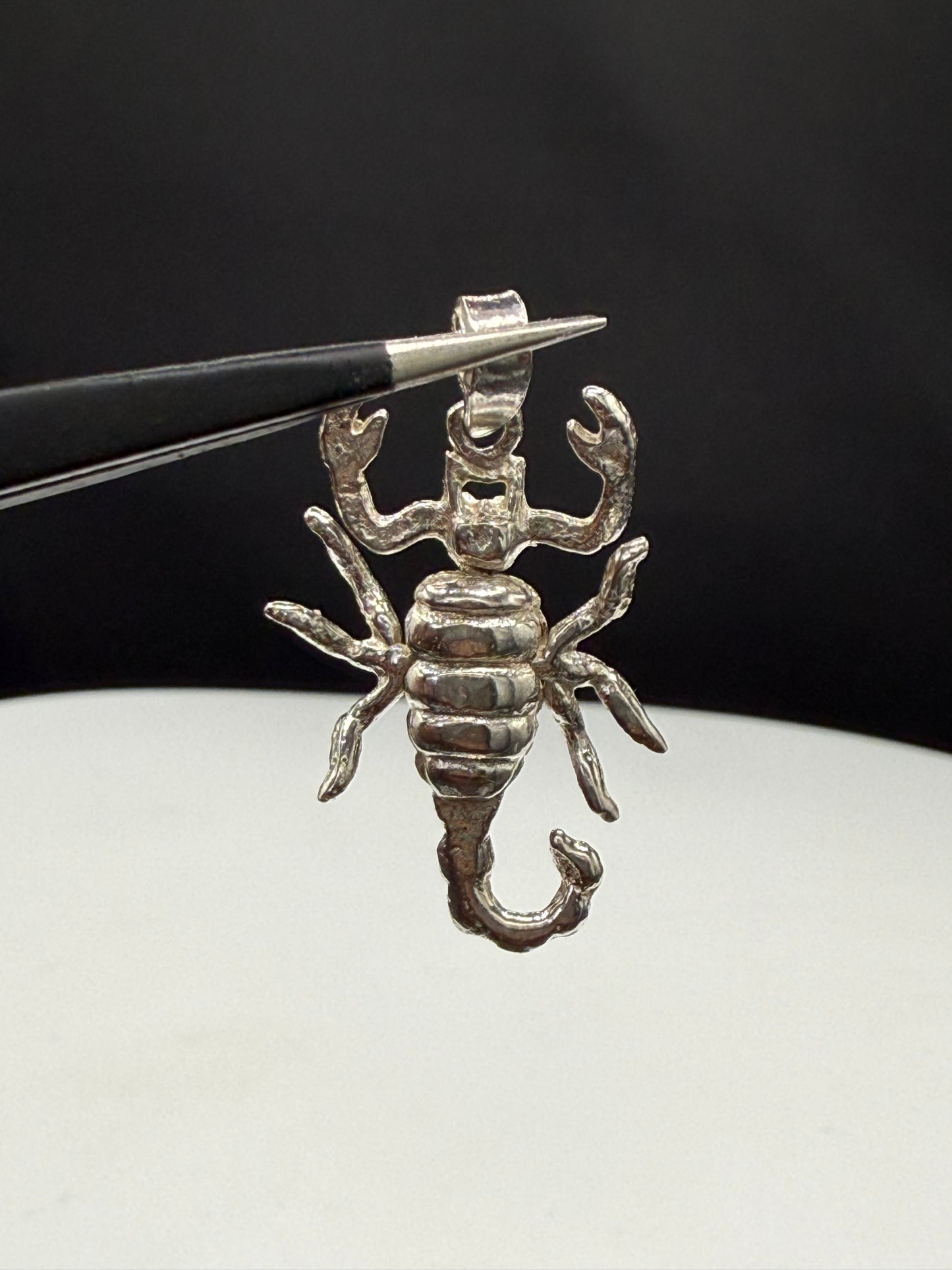 Handmade Solid Sterling Silver Scorpion Pendant | Articulated Limbs | 1.27”