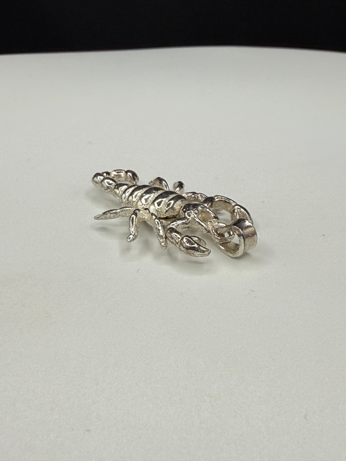 Handmade Solid Sterling Silver Scorpion Pendant | Articulated Limbs | 1.27”