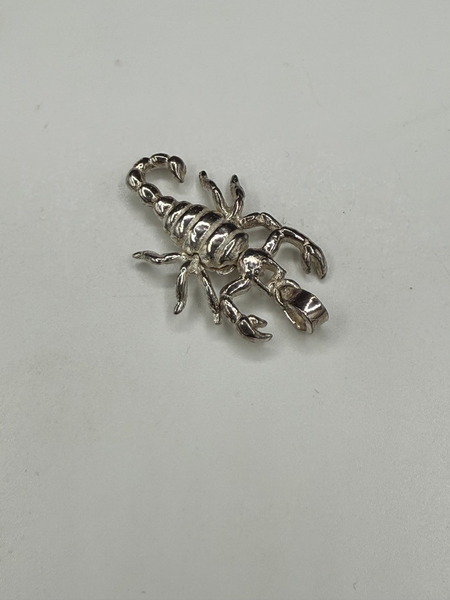 Handmade Solid Sterling Silver Scorpion Pendant | Articulated Limbs | 1.27”