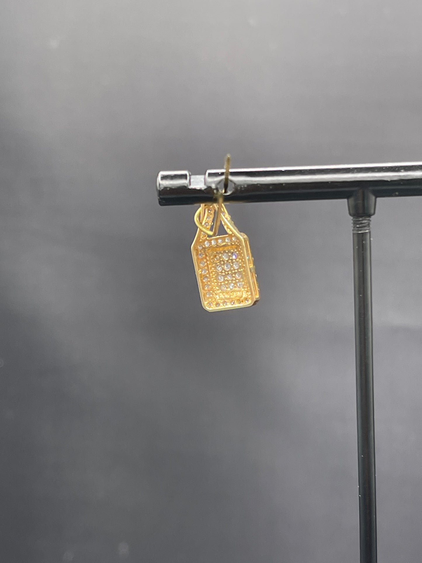 Natural Diamond 10k Yellow + White Gold Pendant