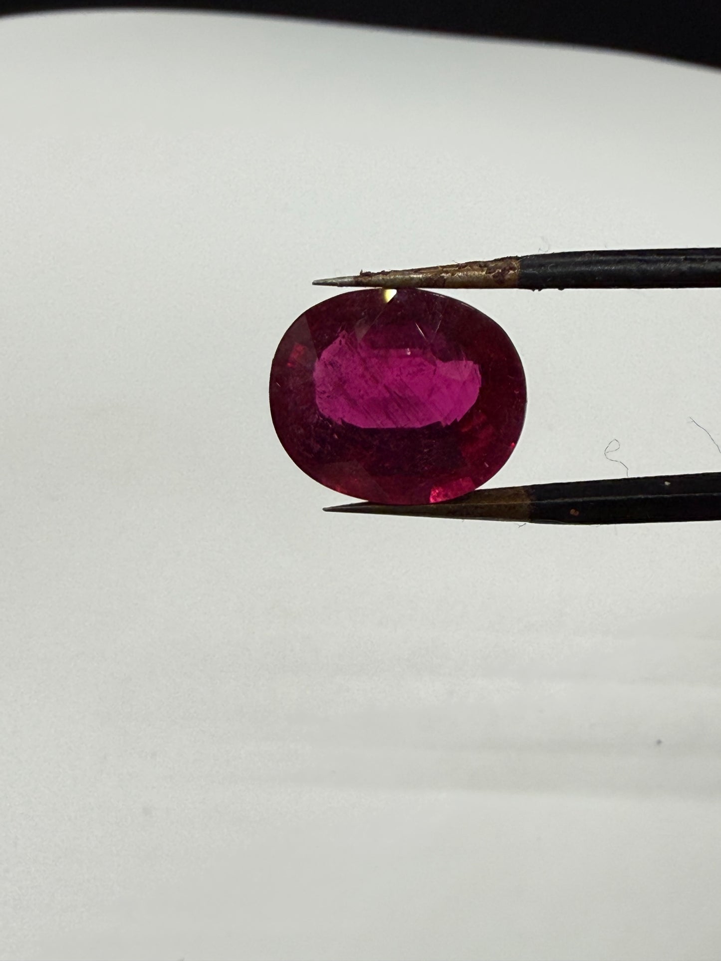 Natural 6.16ct Rubellite Tourmaline Oval Cut Loose Gemstone – Anaconda Mine Brazil | Collector Grade