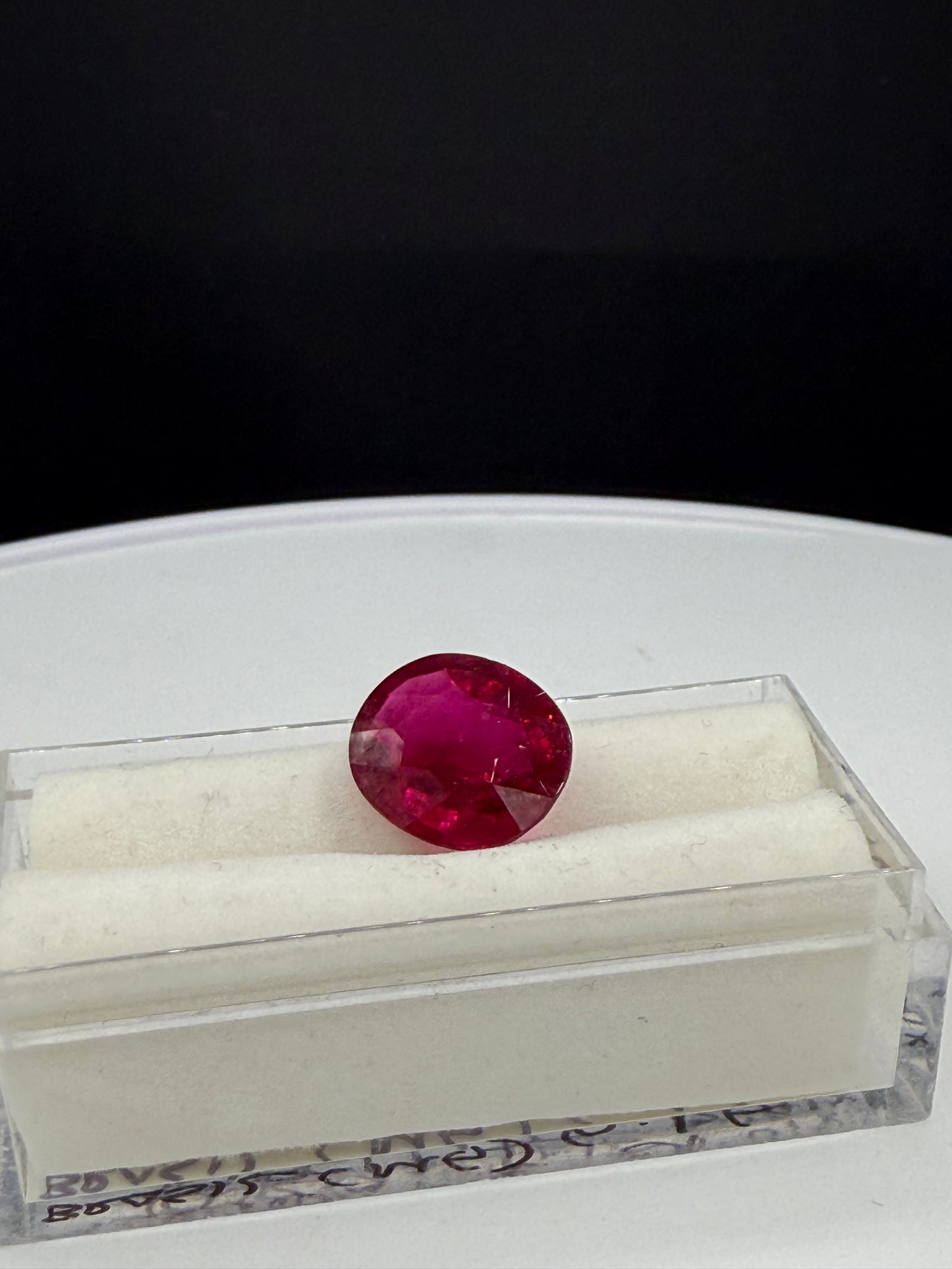 Natural 6.16ct Rubellite Tourmaline Oval Cut Loose Gemstone – Anaconda Mine Brazil | Collector Grade