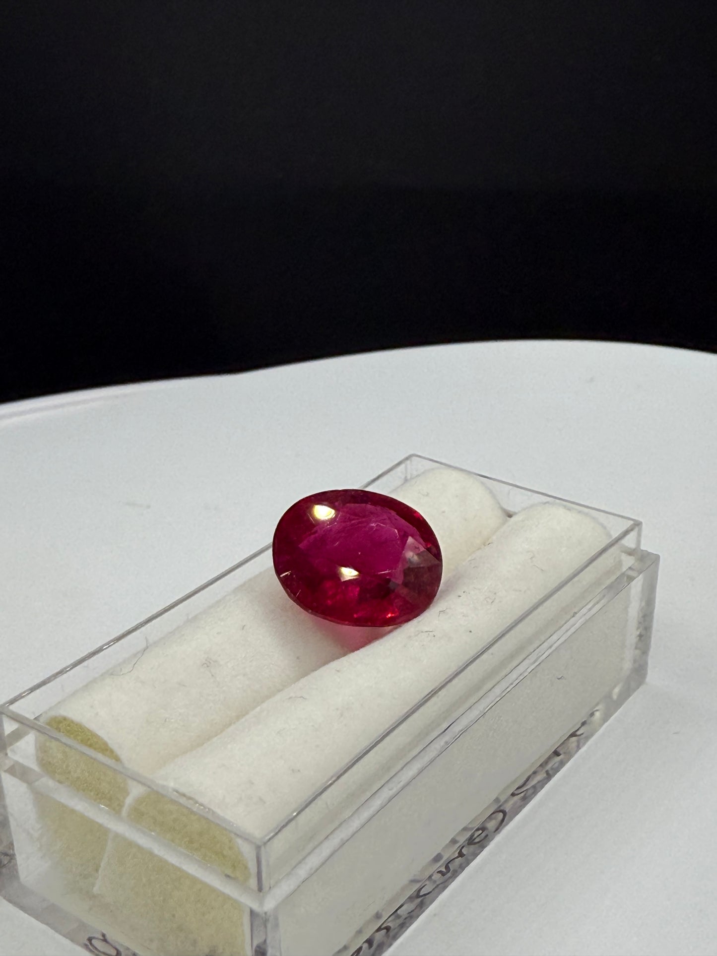 Natural 6.16ct Rubellite Tourmaline Oval Cut Loose Gemstone – Anaconda Mine Brazil | Collector Grade