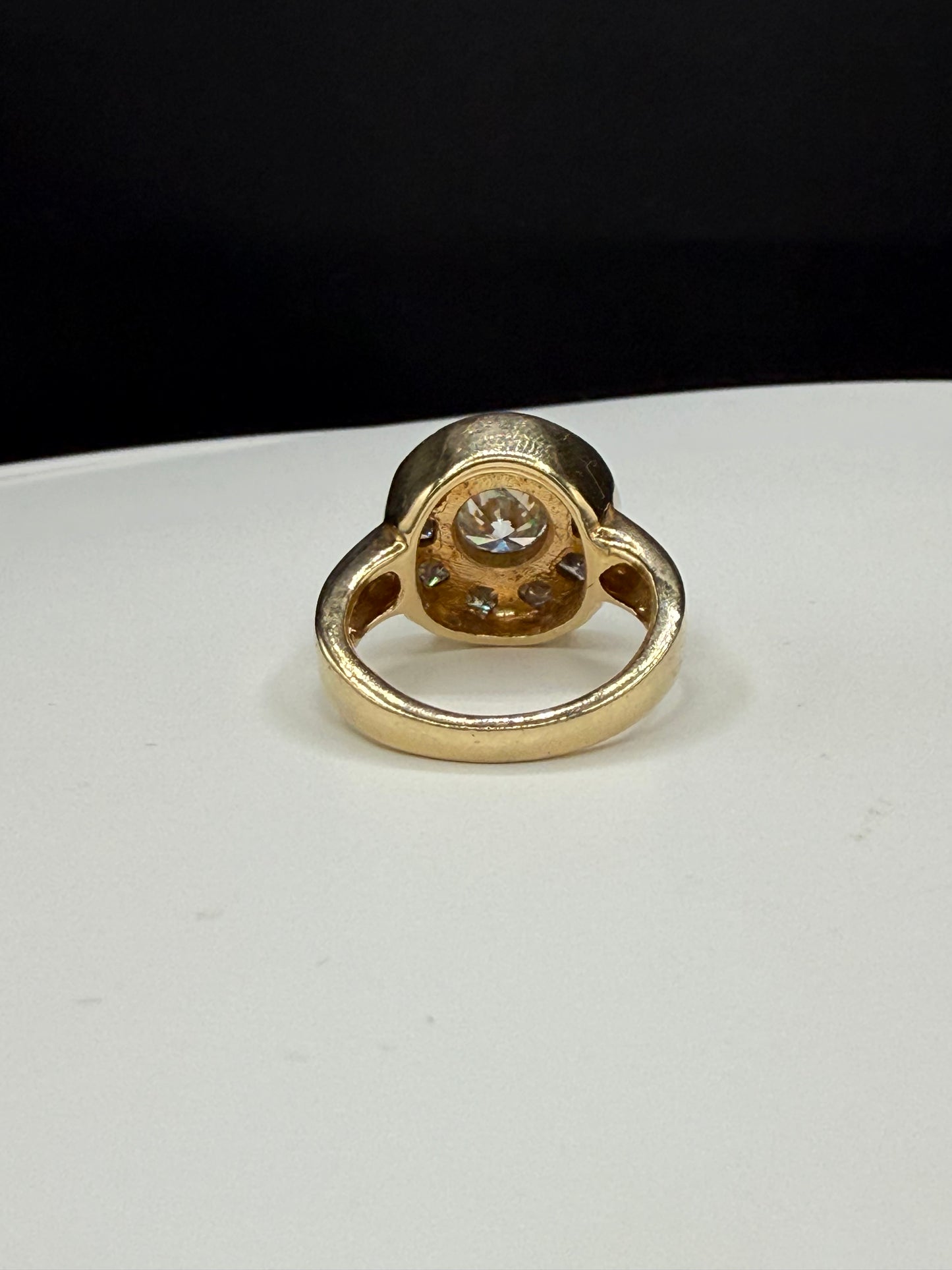 Vintage 16K Yellow Gold Unisex Diamond Ring | 2.22ct Total Weight
