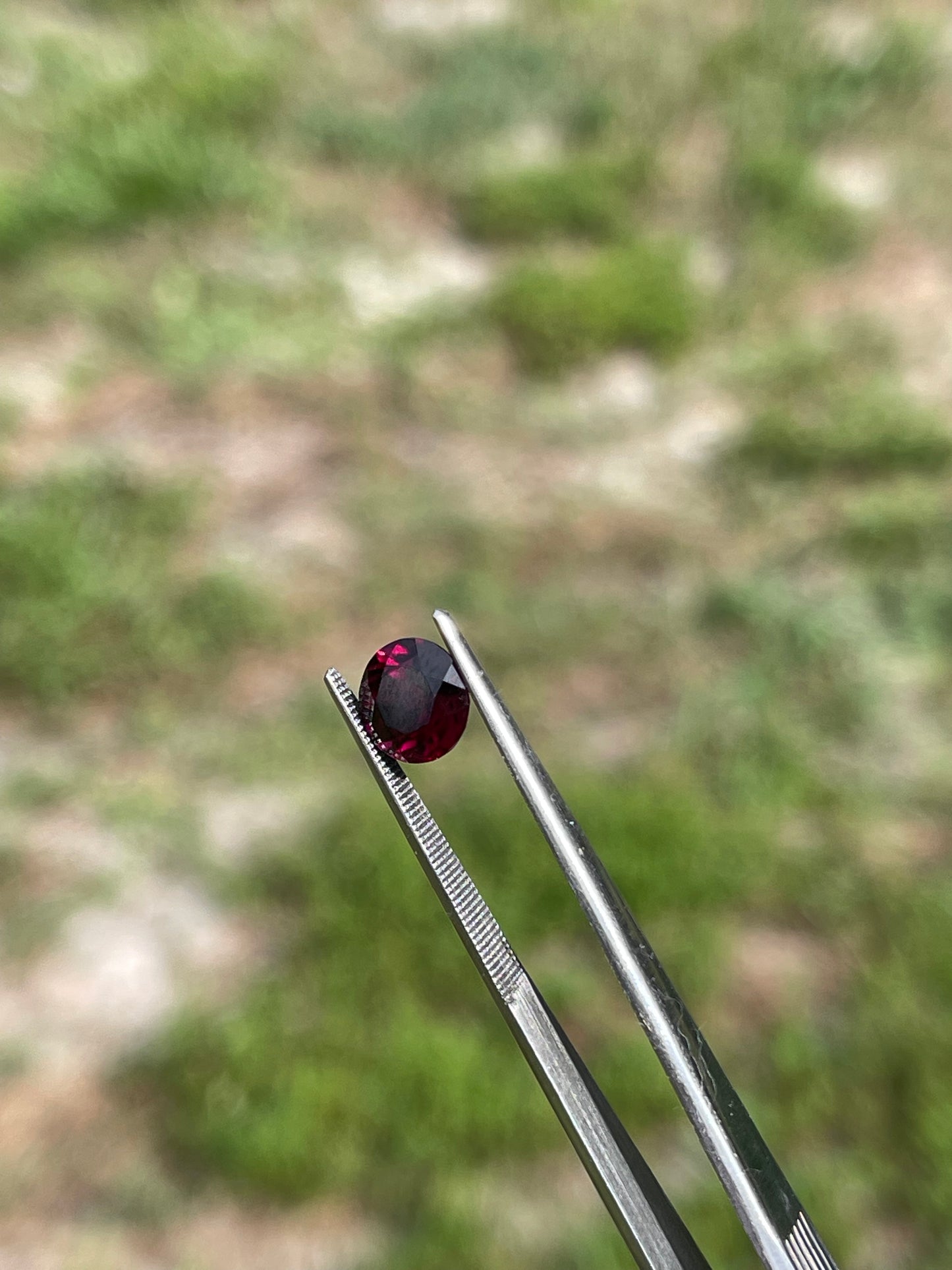 Natural Purple Garnet Round Cut Loose Gemstones