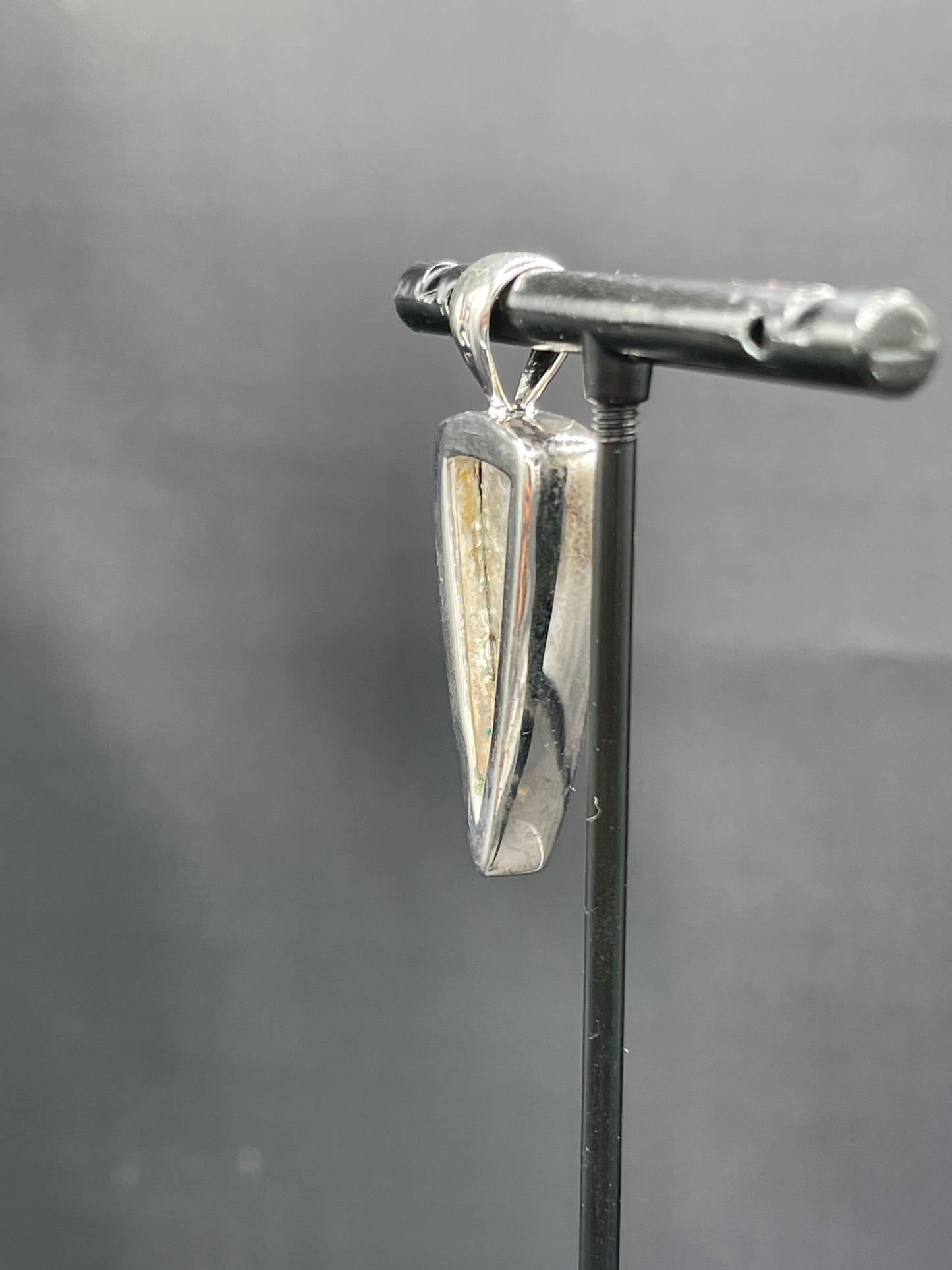 Dendritic Quartz Sterling Silver Pendant