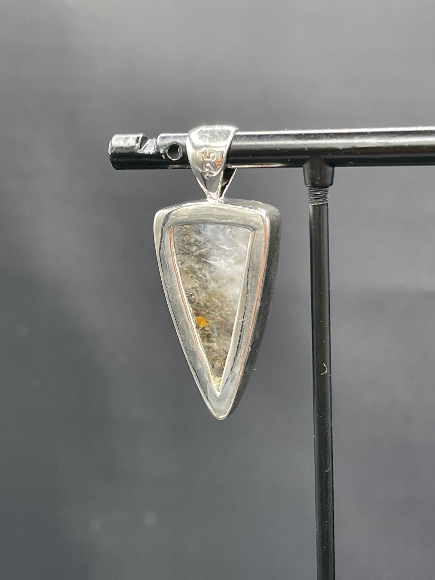 Dendritic Quartz Sterling Silver Pendant