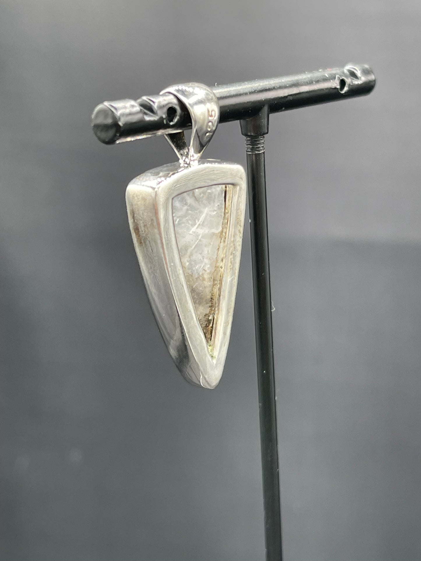 Dendritic Quartz Sterling Silver Pendant