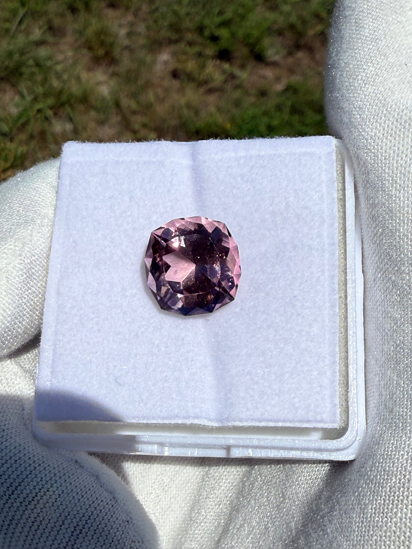 6.85ct Natural Rubellite Tourmaline | Custom Cut Pink Gemstone | Near Flawless | 12x11.64mm