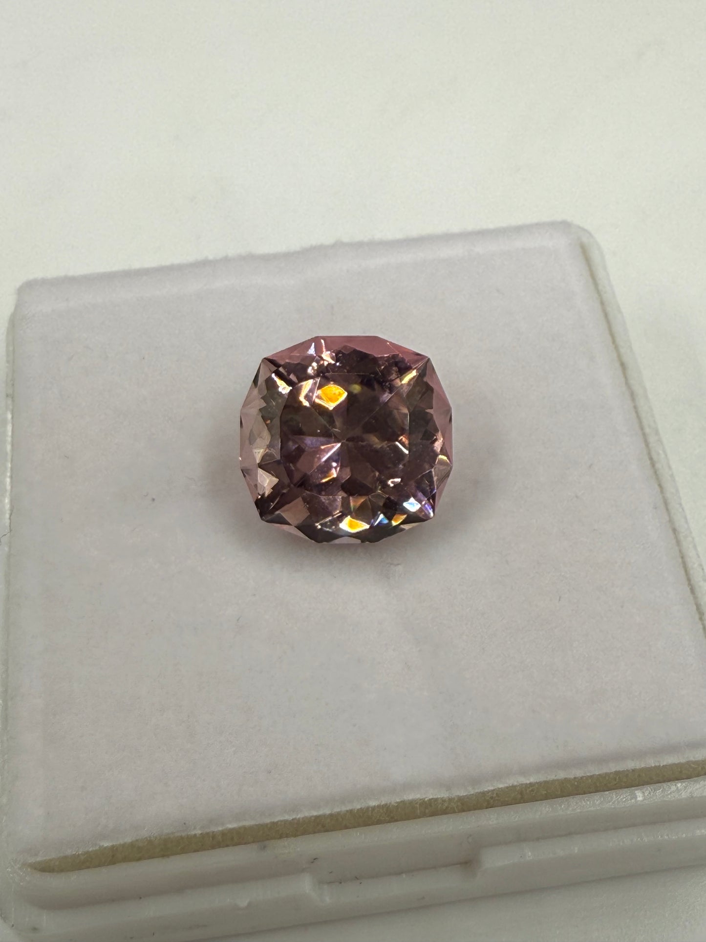 6.85ct Natural Rubellite Tourmaline | Custom Cut Pink Gemstone | Near Flawless | 12x11.64mm