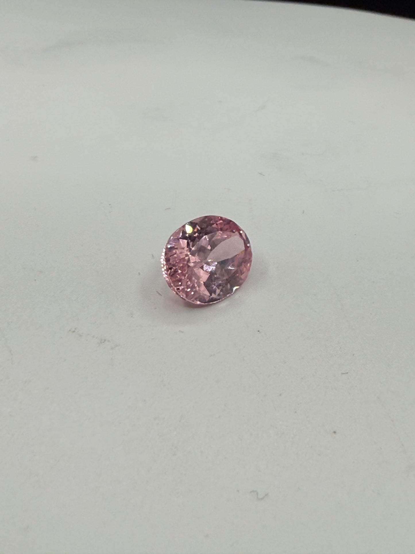 4.00ct Hot Pink YAG Synthetic Gemstone | 10x8mm Oval Cut | Lab-Grown Yttrium Aluminum Garnet
