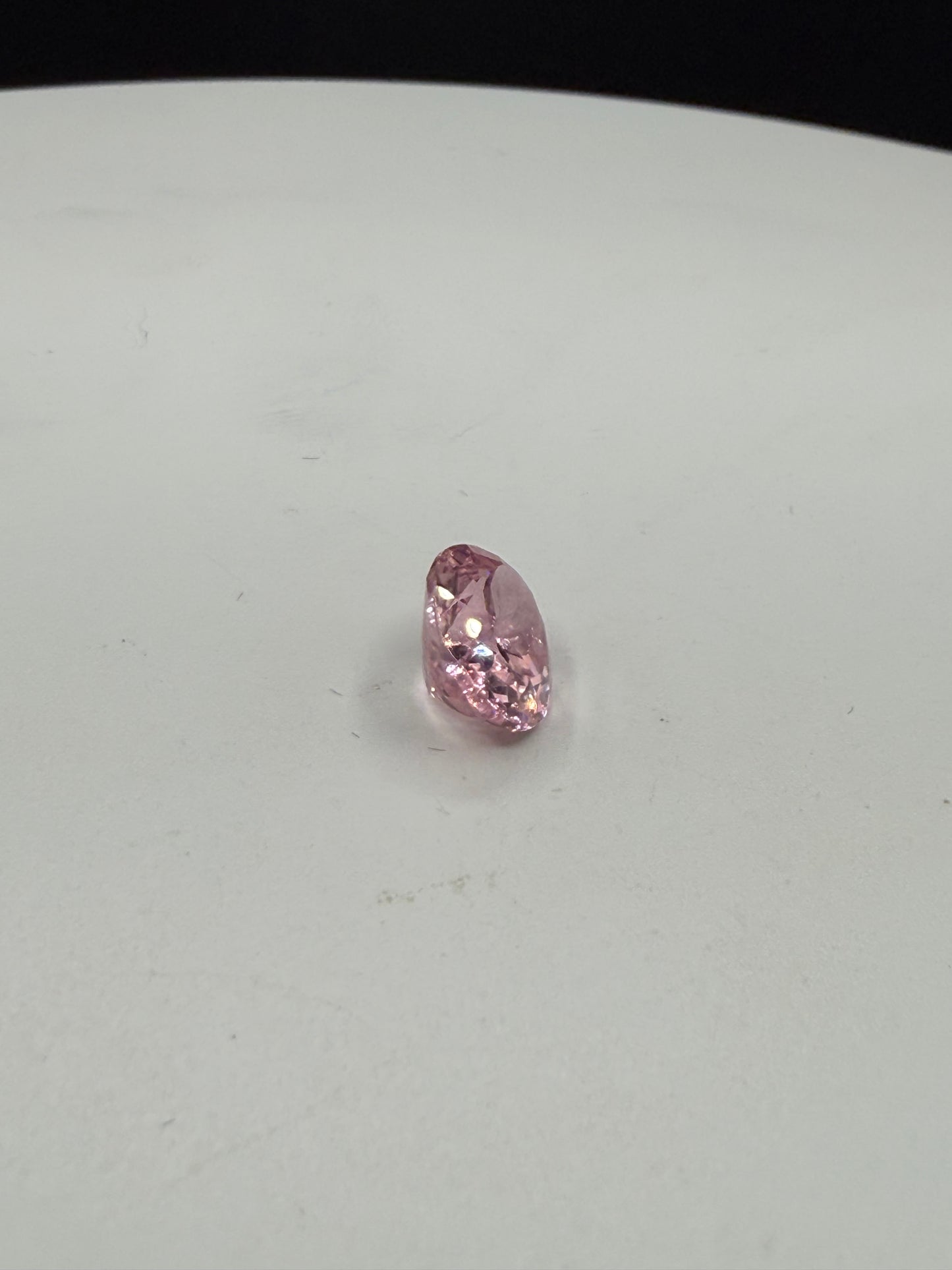 4.00ct Hot Pink YAG Synthetic Gemstone | 10x8mm Oval Cut | Lab-Grown Yttrium Aluminum Garnet