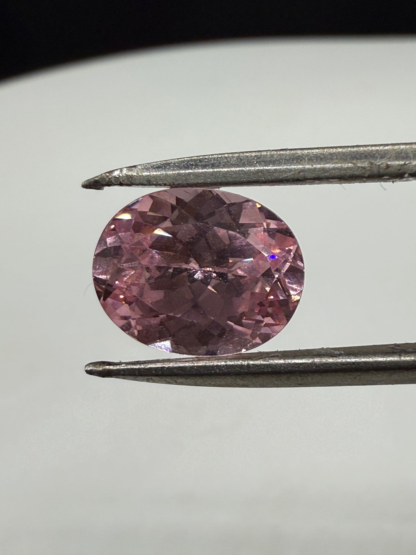 4.00ct Hot Pink YAG Synthetic Gemstone | 10x8mm Oval Cut | Lab-Grown Yttrium Aluminum Garnet