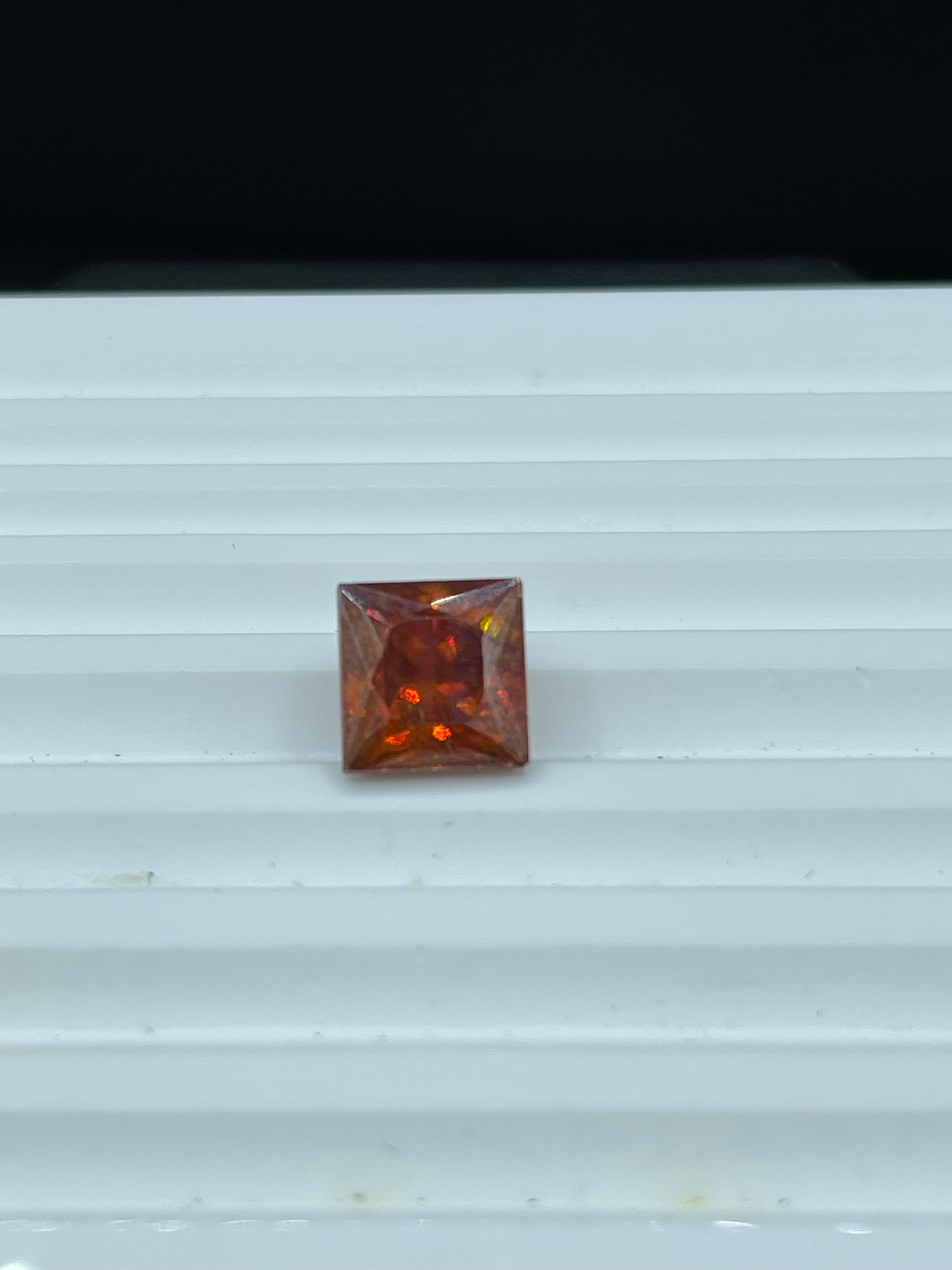 6.47 Carat Natural Spanish Sphalerite Princess Cut Loose Gemstone (9.1 x 9.1 x 7.3 MM)