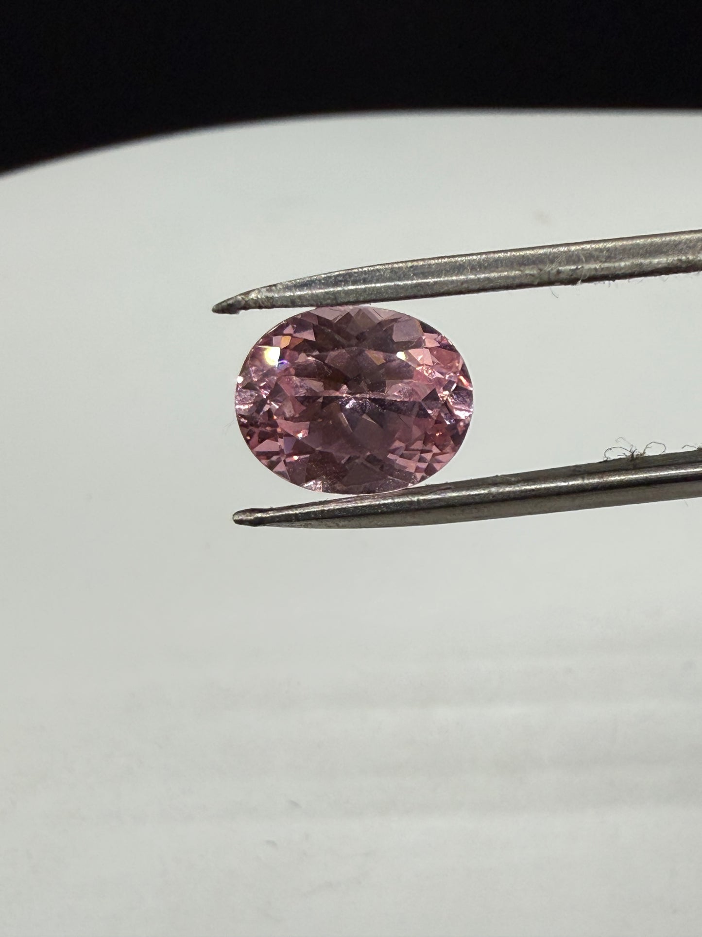 4.00ct Hot Pink YAG Synthetic Gemstone | 10x8mm Oval Cut | Lab-Grown Yttrium Aluminum Garnet