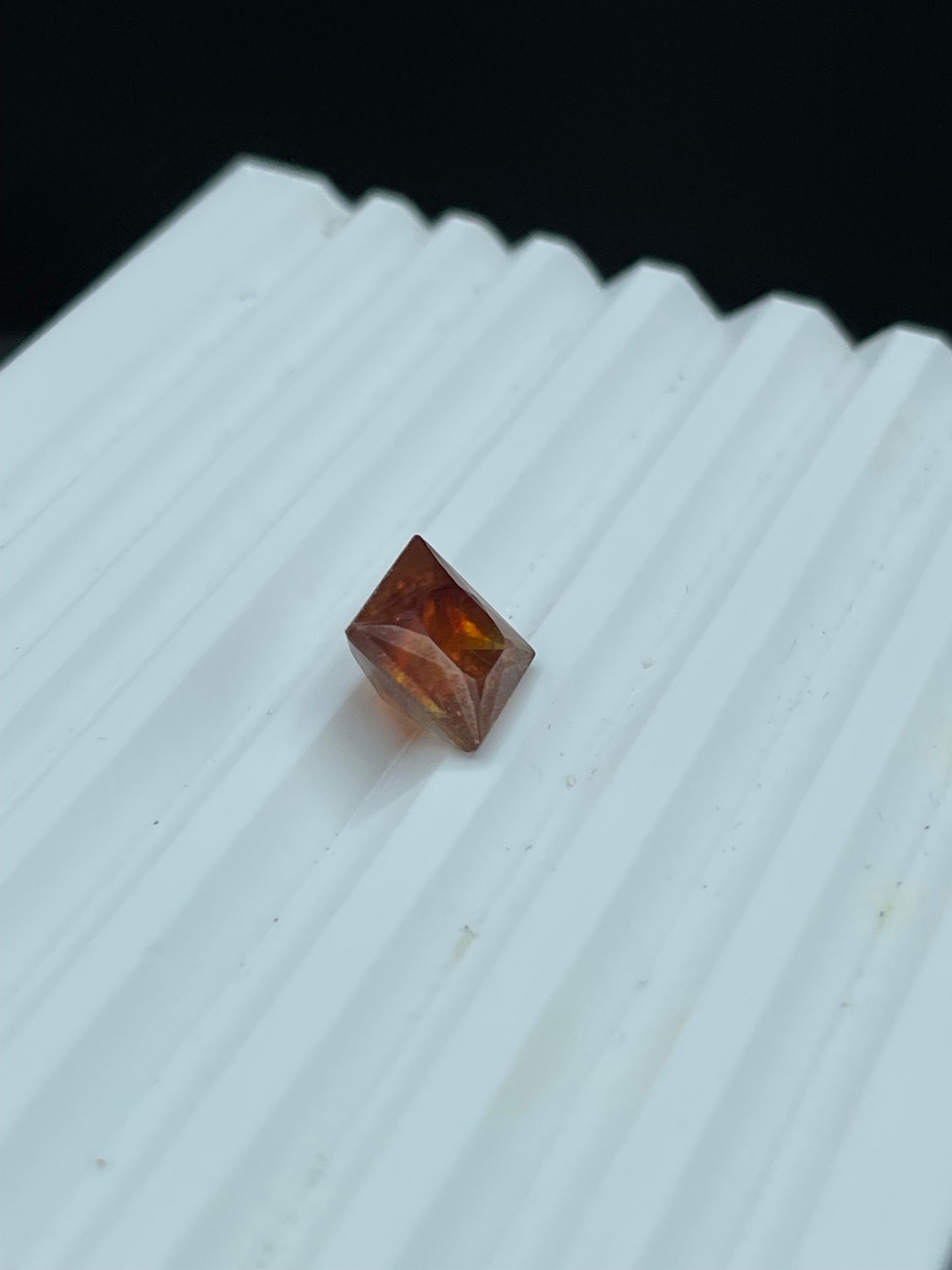 6.47 Carat Natural Spanish Sphalerite Princess Cut Loose Gemstone (9.1 x 9.1 x 7.3 MM)