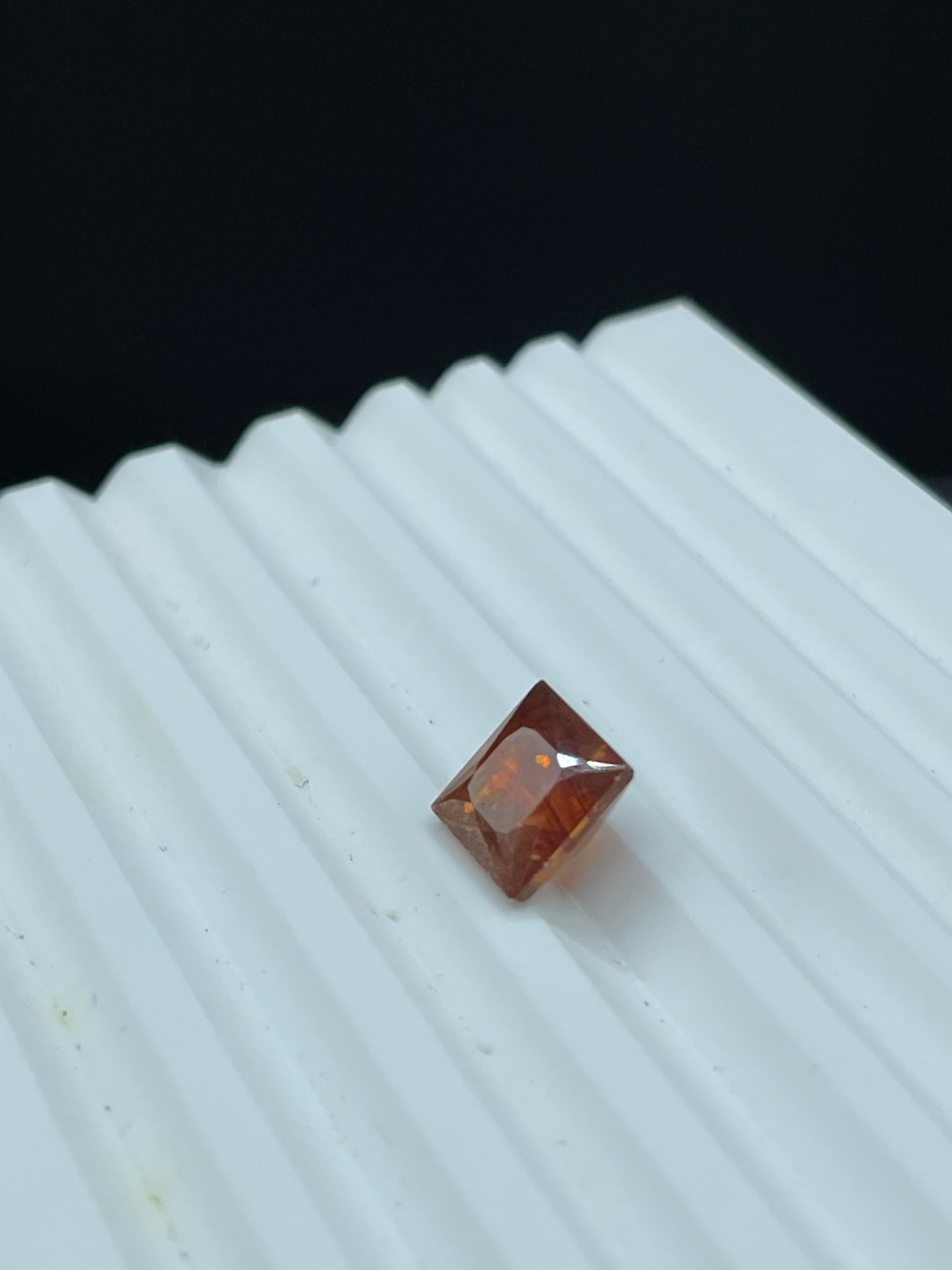 6.47 Carat Natural Spanish Sphalerite Princess Cut Loose Gemstone (9.1 x 9.1 x 7.3 MM)