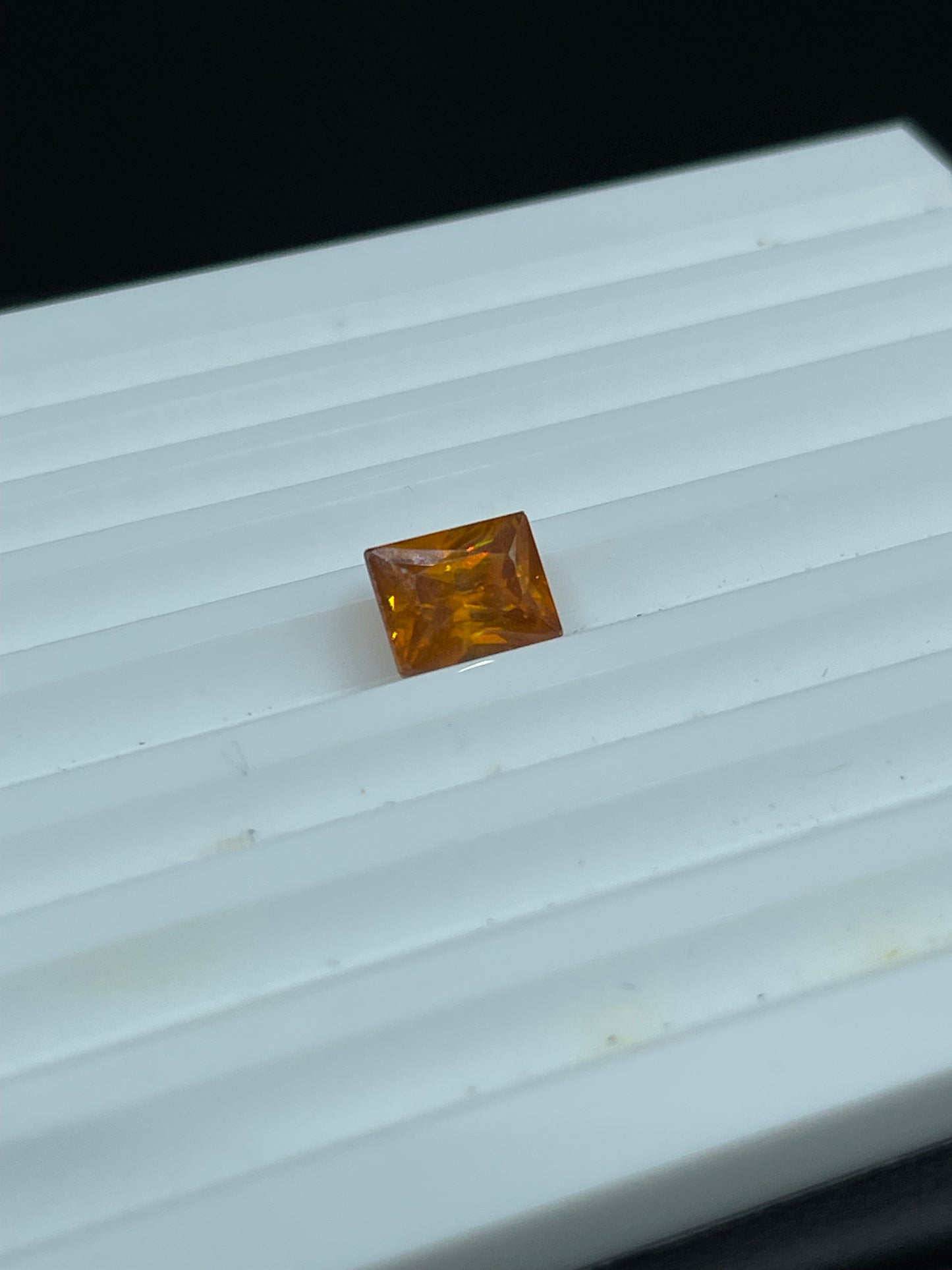 3.31 Carat Natural Spanish Sphalerite Emerald Cut Loose Gemstone ( 9.2 x 6.9 x 5.0 MM)