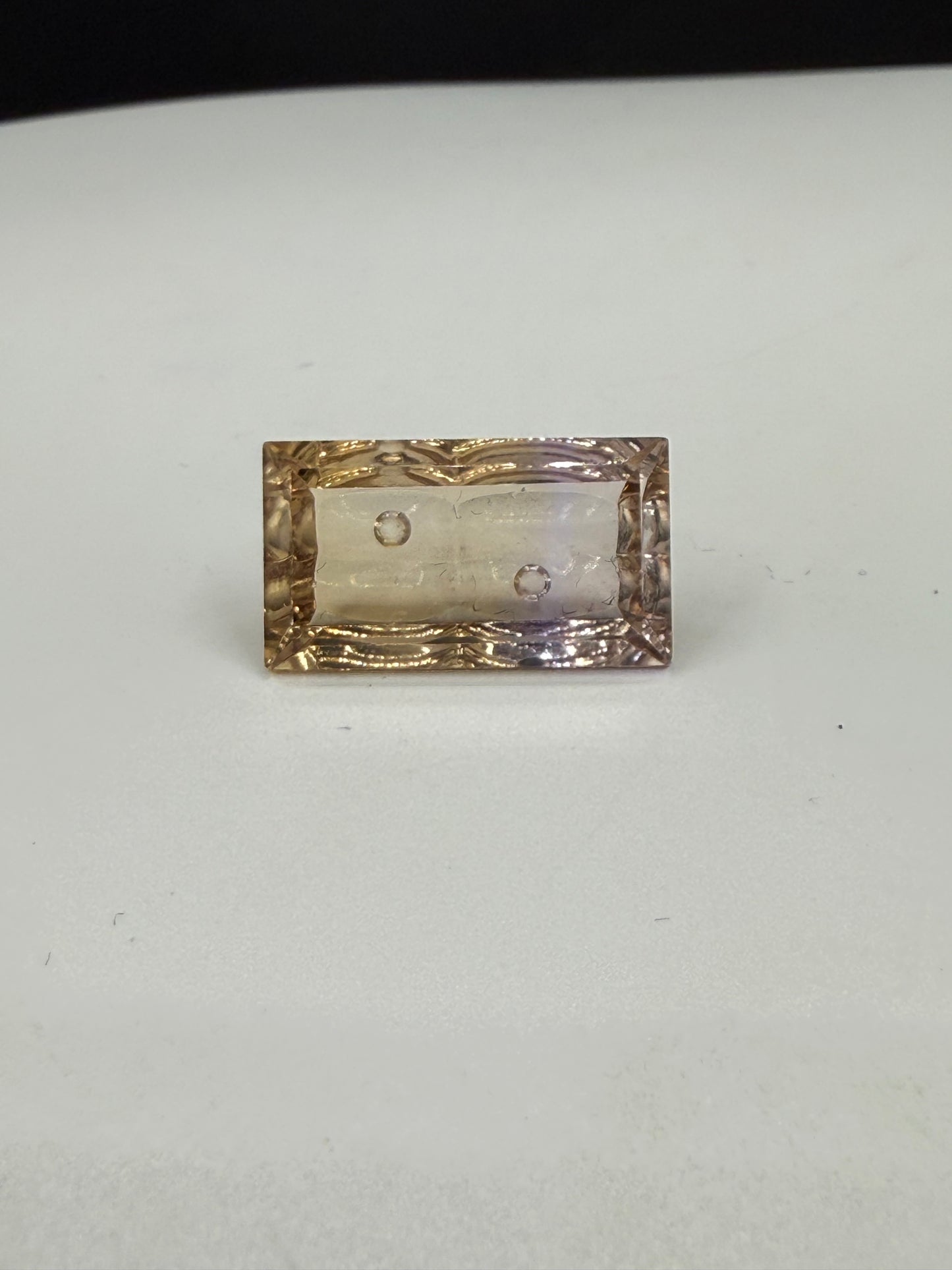 8.52 Carat Natural Bolivian Ametrine Custom Emerald Cut Loose Gemstone