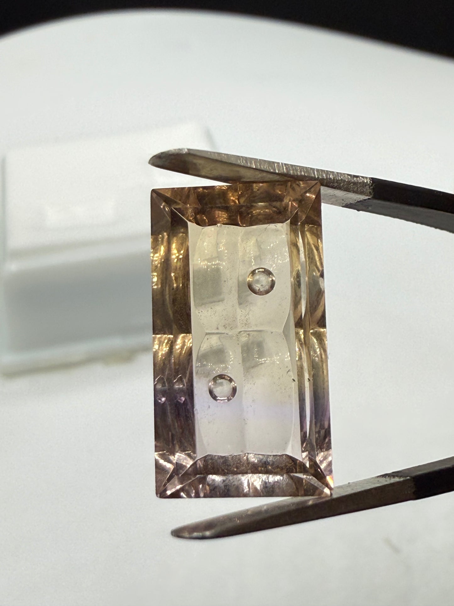 8.52 Carat Natural Bolivian Ametrine Custom Emerald Cut Loose Gemstone