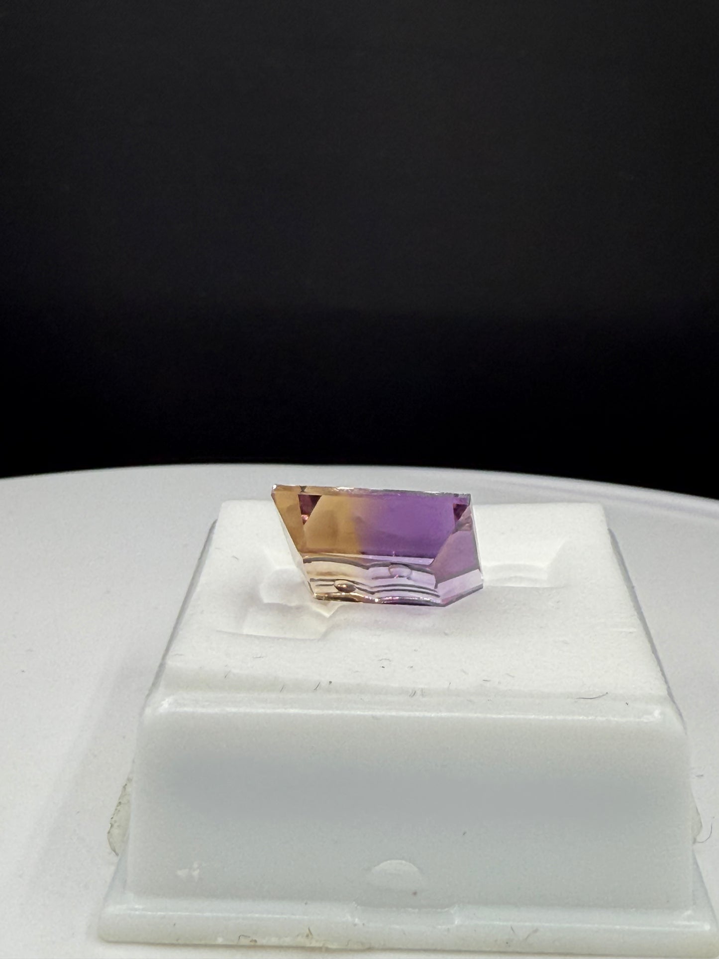 7.36 Carat Natural Bolivian Ametrine Custom Emerald Cut Loose Gemstone