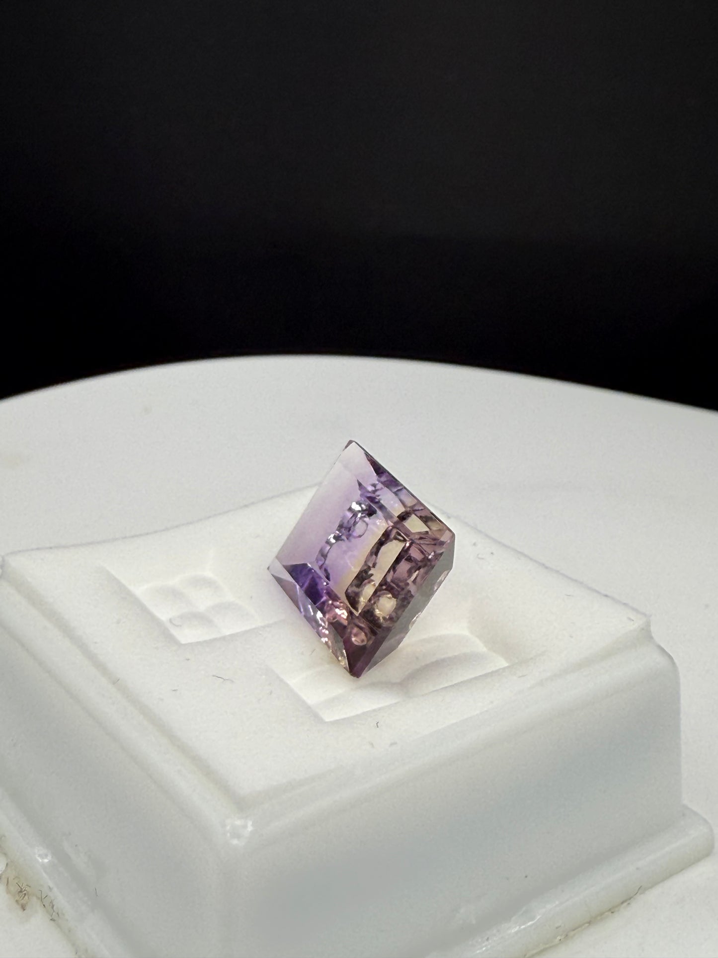7.36 Carat Natural Bolivian Ametrine Custom Emerald Cut Loose Gemstone