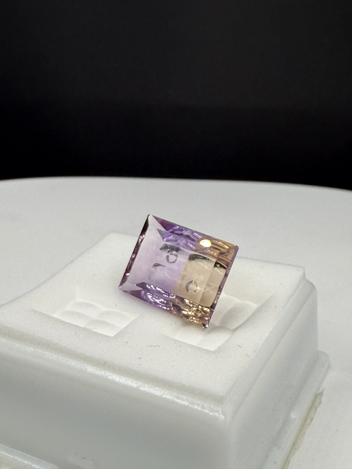 7.36 Carat Natural Bolivian Ametrine Custom Emerald Cut Loose Gemstone
