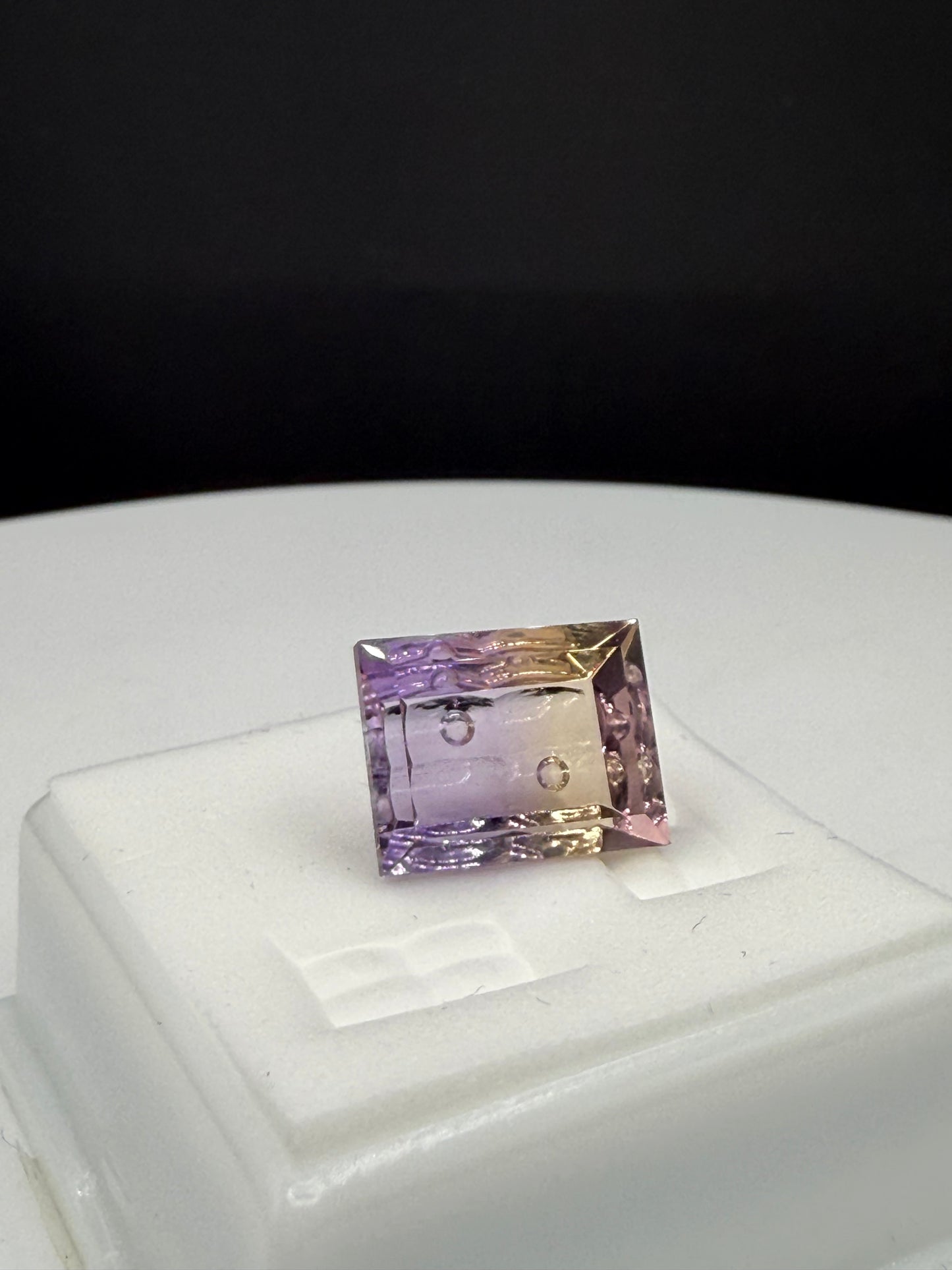 7.36 Carat Natural Bolivian Ametrine Custom Emerald Cut Loose Gemstone