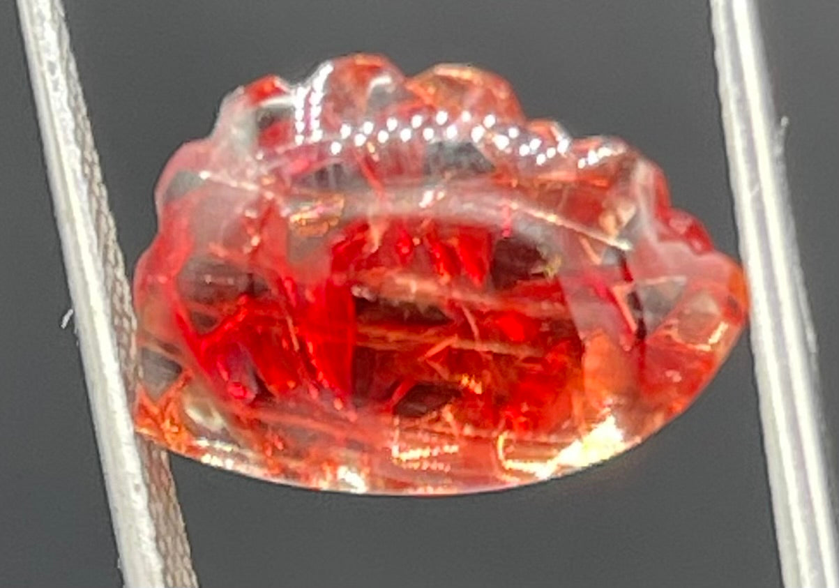7.16 Carat Natural Orange Oregon Sunstone Fancy Cut Loose Gemstone (14.5 x 10.3 x 8.0 MM)