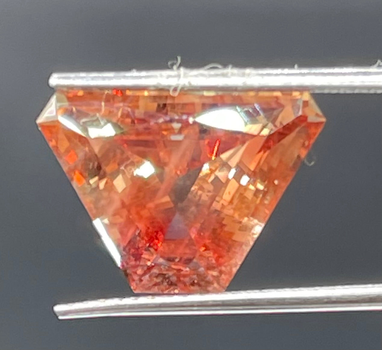 5.78 Carat Bi Color Natural Orange Oregon Sunstone Fancy Cut Loose Gemstone (15.1 x 10.6 x 7.8 MM)
