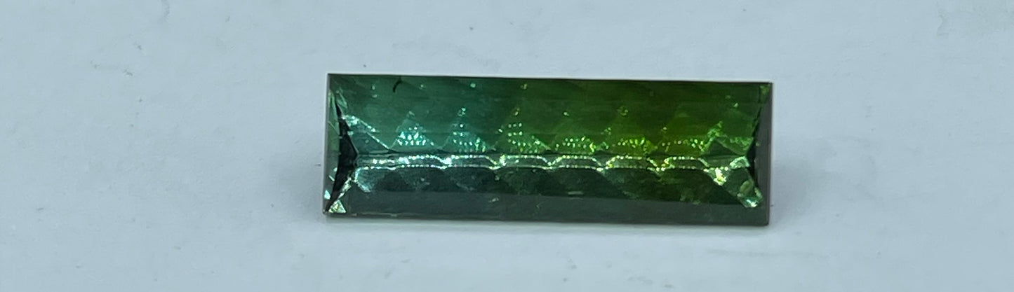 6.67 Carat Natural Blue/Green Custom Cut Loose Gemstone (22.18 x 6.76 x 5.41 MM)