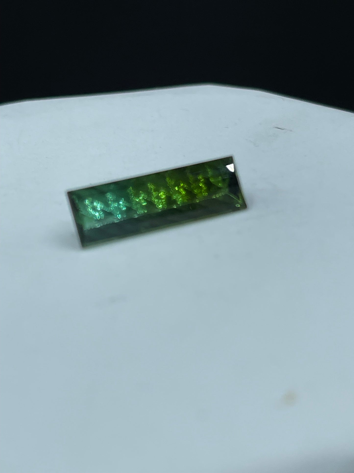 6.67 Carat Natural Blue/Green Custom Cut Loose Gemstone (22.18 x 6.76 x 5.41 MM)