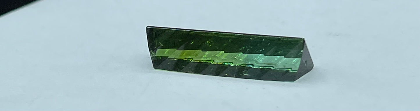 6.67 Carat Natural Blue/Green Custom Cut Loose Gemstone (22.18 x 6.76 x 5.41 MM)