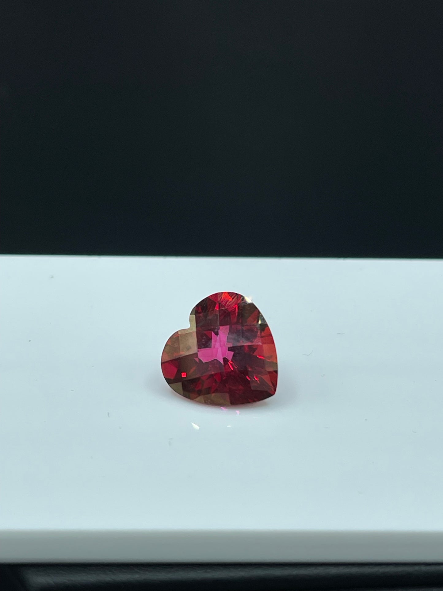 17.30 Carat Fire Mystic Topaz Heart Cut Loose Gemstone (16.2 x 15.9 x 10.6 MM)
