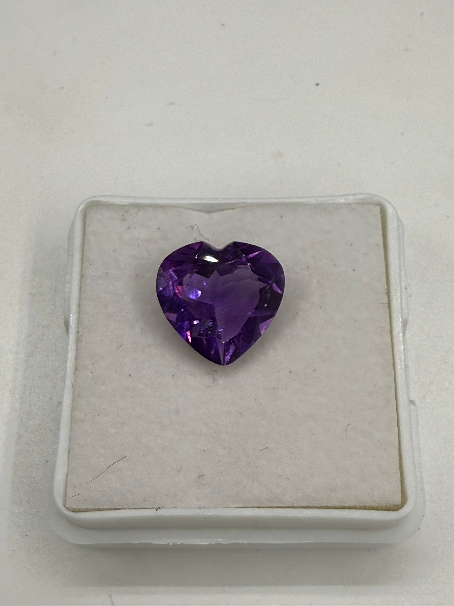 2.60 Carat Natural Amethyst Heart Cut Loose Gemstone | 9.87 x 10.08 MM