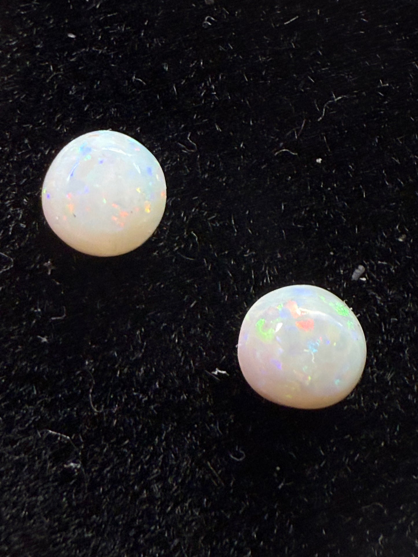 Natural Matching Australian Opal Cabochons | 0.55 Carats | 4.25 MM Round