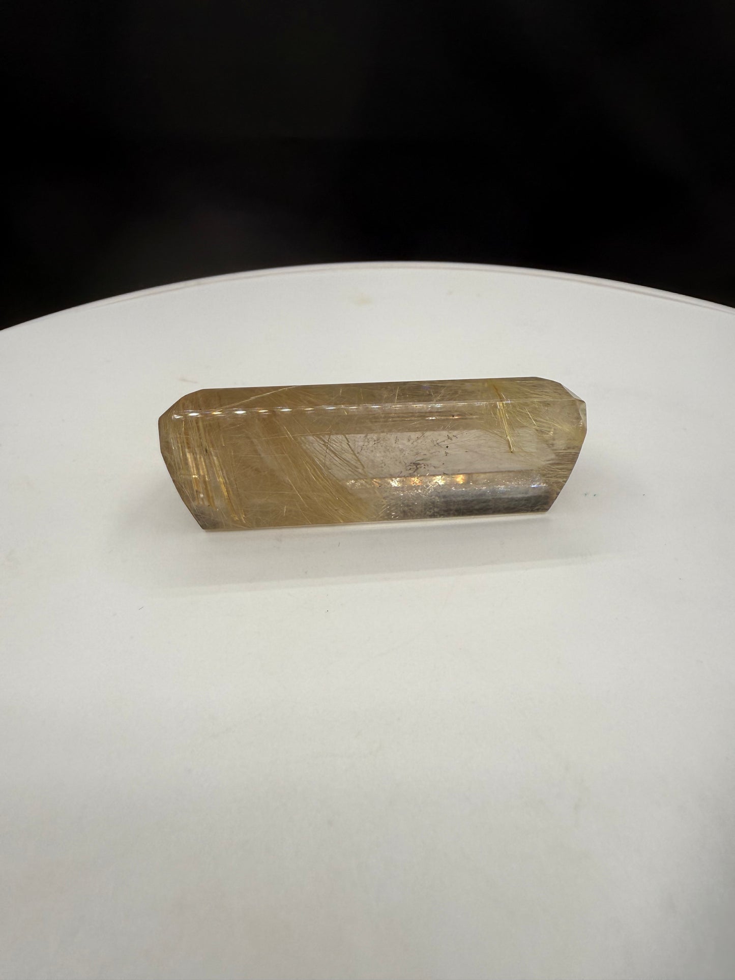 Natural Rutile Quartz Emerald Cut Loose Gemstone – 159.82 Carats | 50.90 x 22.73 x 16.90 mm