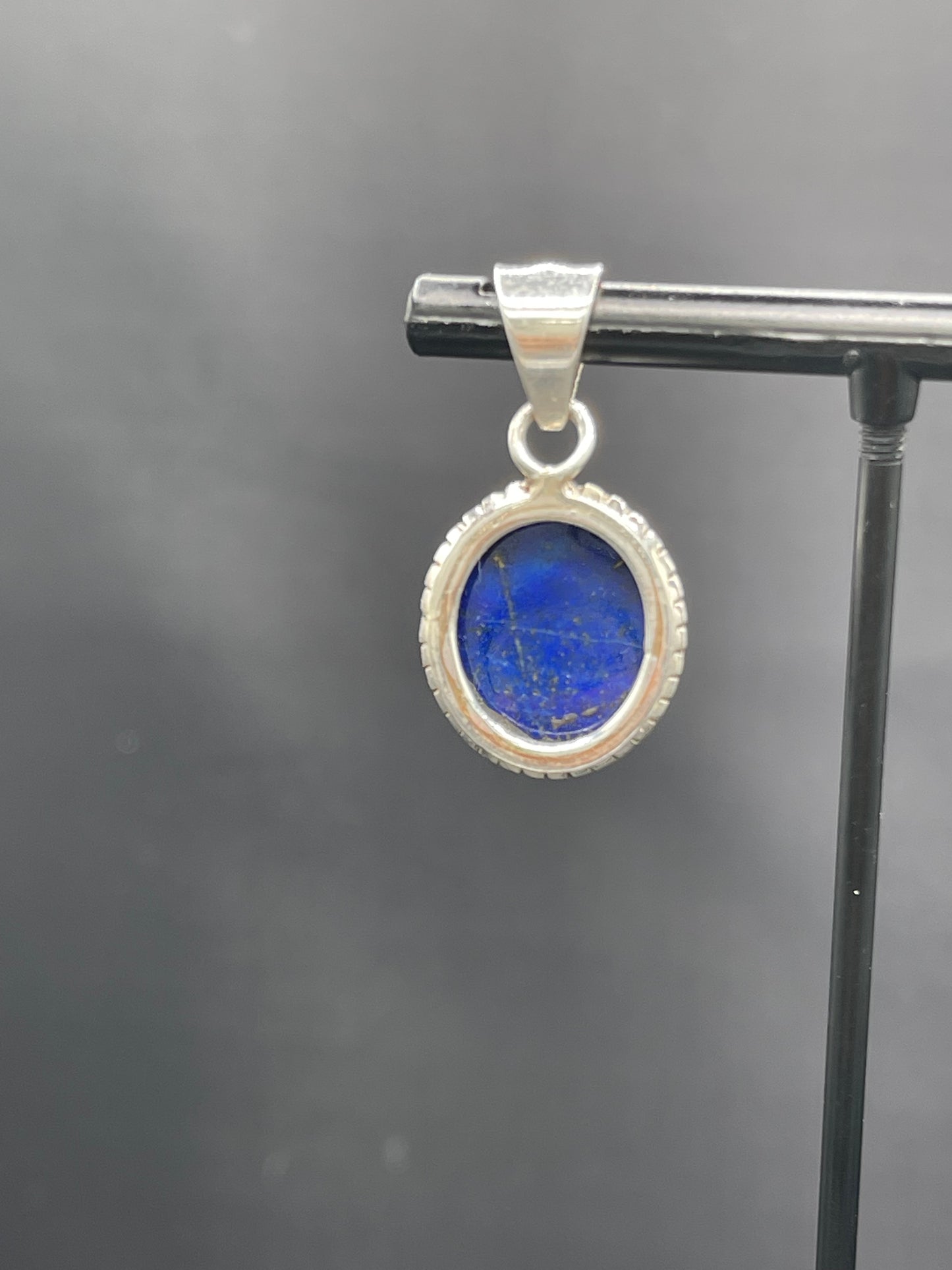 Natural Lapis Lazuli Sterling Silver Pendant