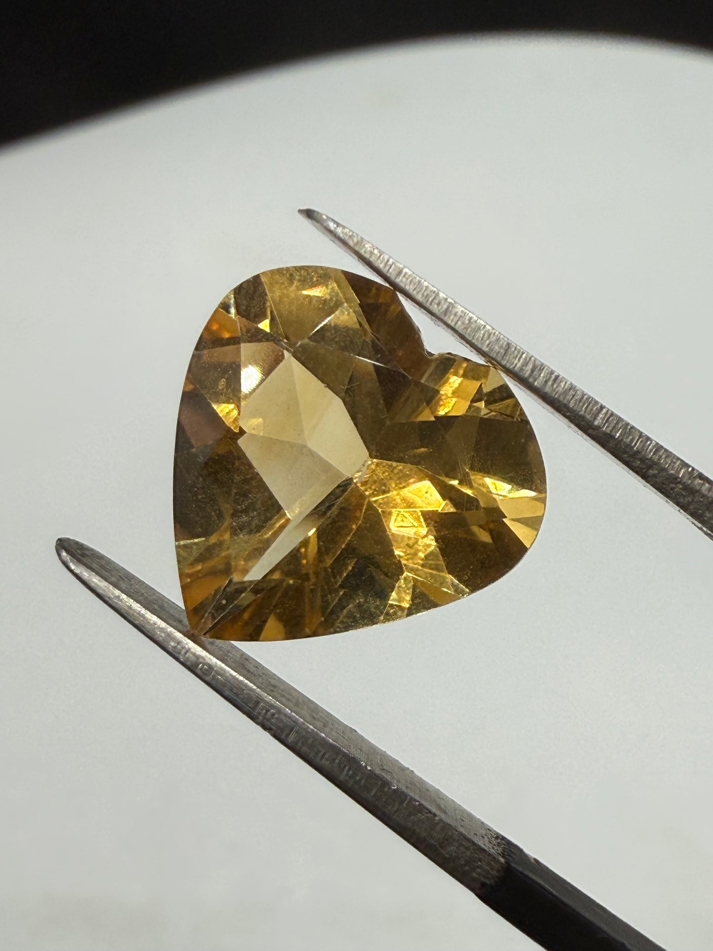 Natural Citrine Heart Cut Loose Gemstone 3.95 Carats | 11.8 x 11.9 x 6.4 mm