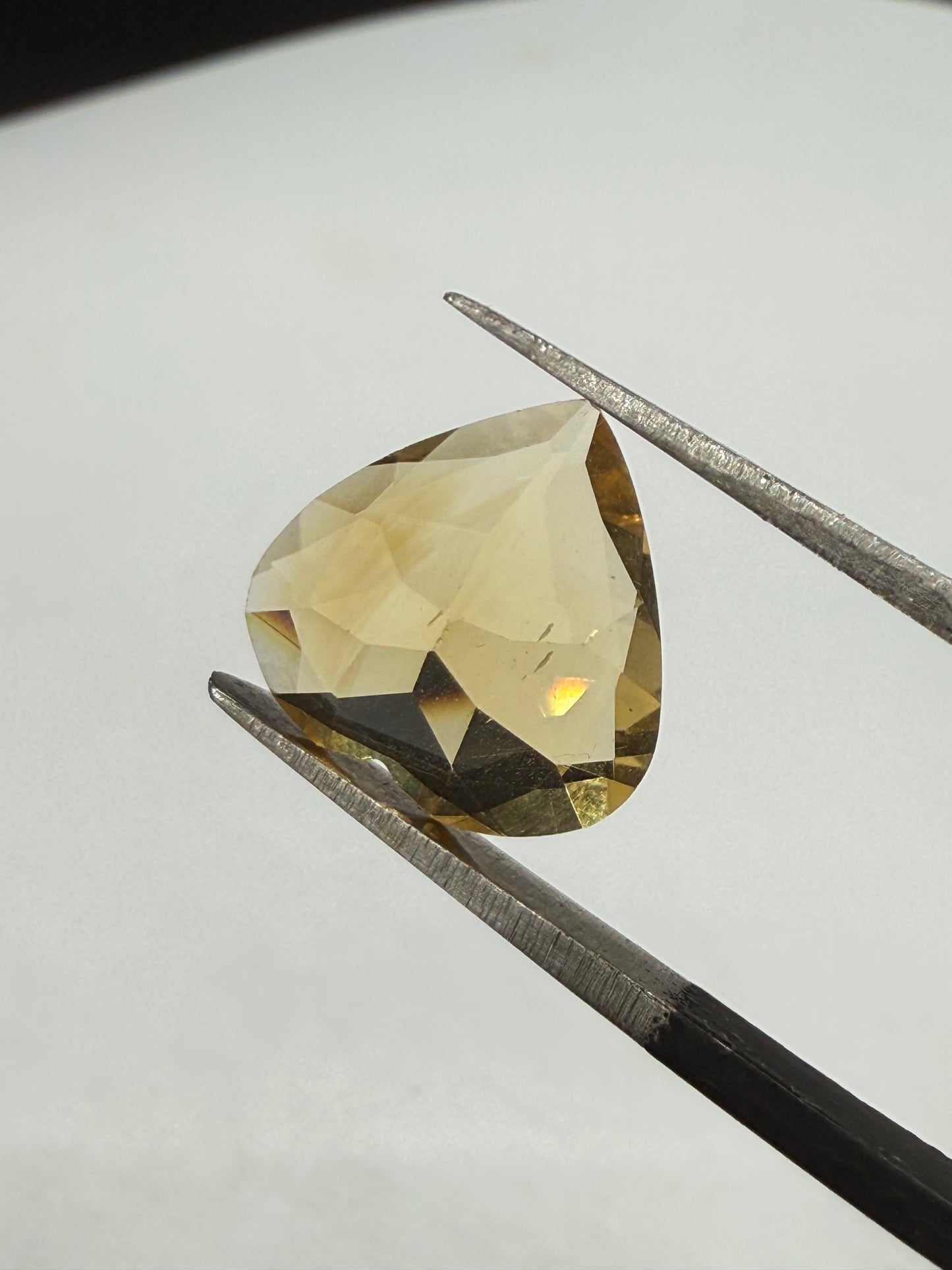 Natural Citrine Heart Cut Loose Gemstone 3.95 Carats | 11.8 x 11.9 x 6.4 mm