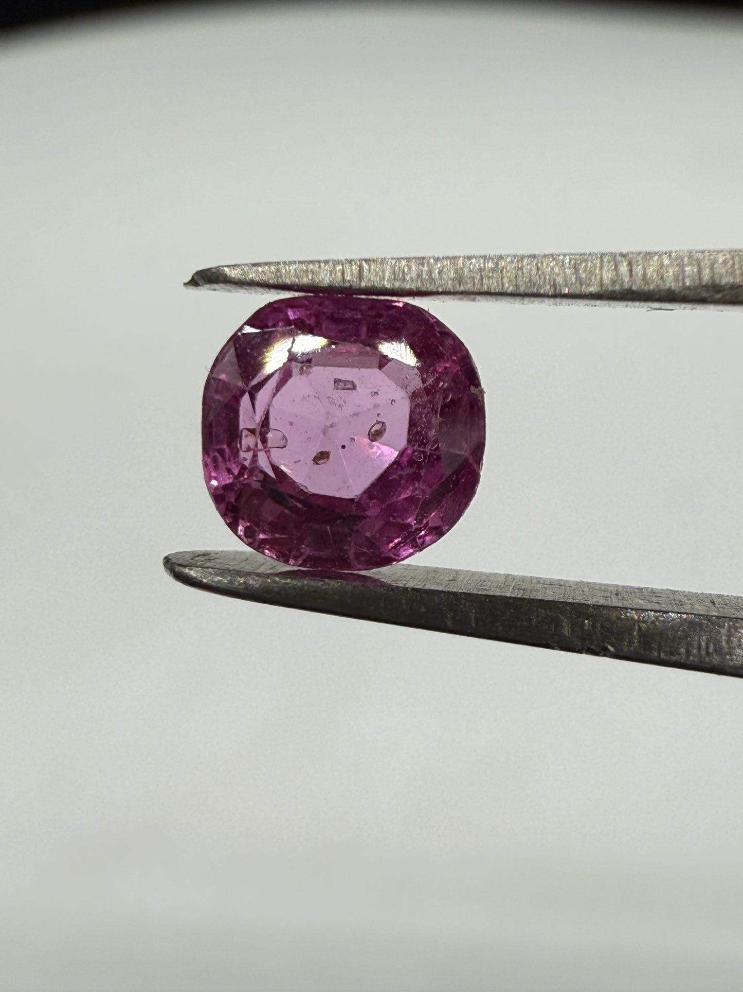 0.75 Carat Natural Pink Sapphire Cushion Cut Loose Gemstone | 5.50 x 5.15 x 2.78 MM