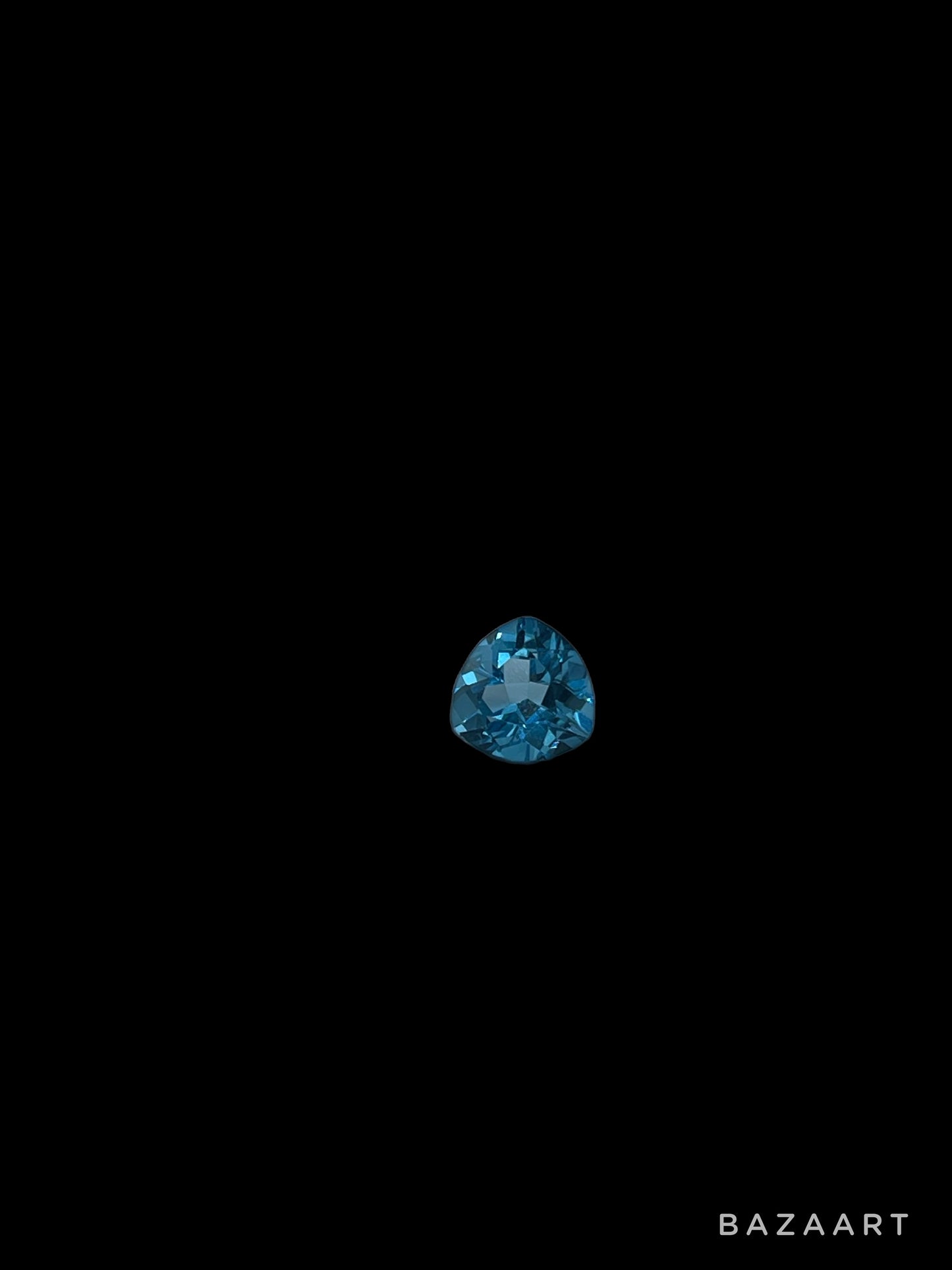 4.01 Carat Natural Blue Topaz Trillion Cut Matching Loose Gemstone (8 x 8 x 5 MM)