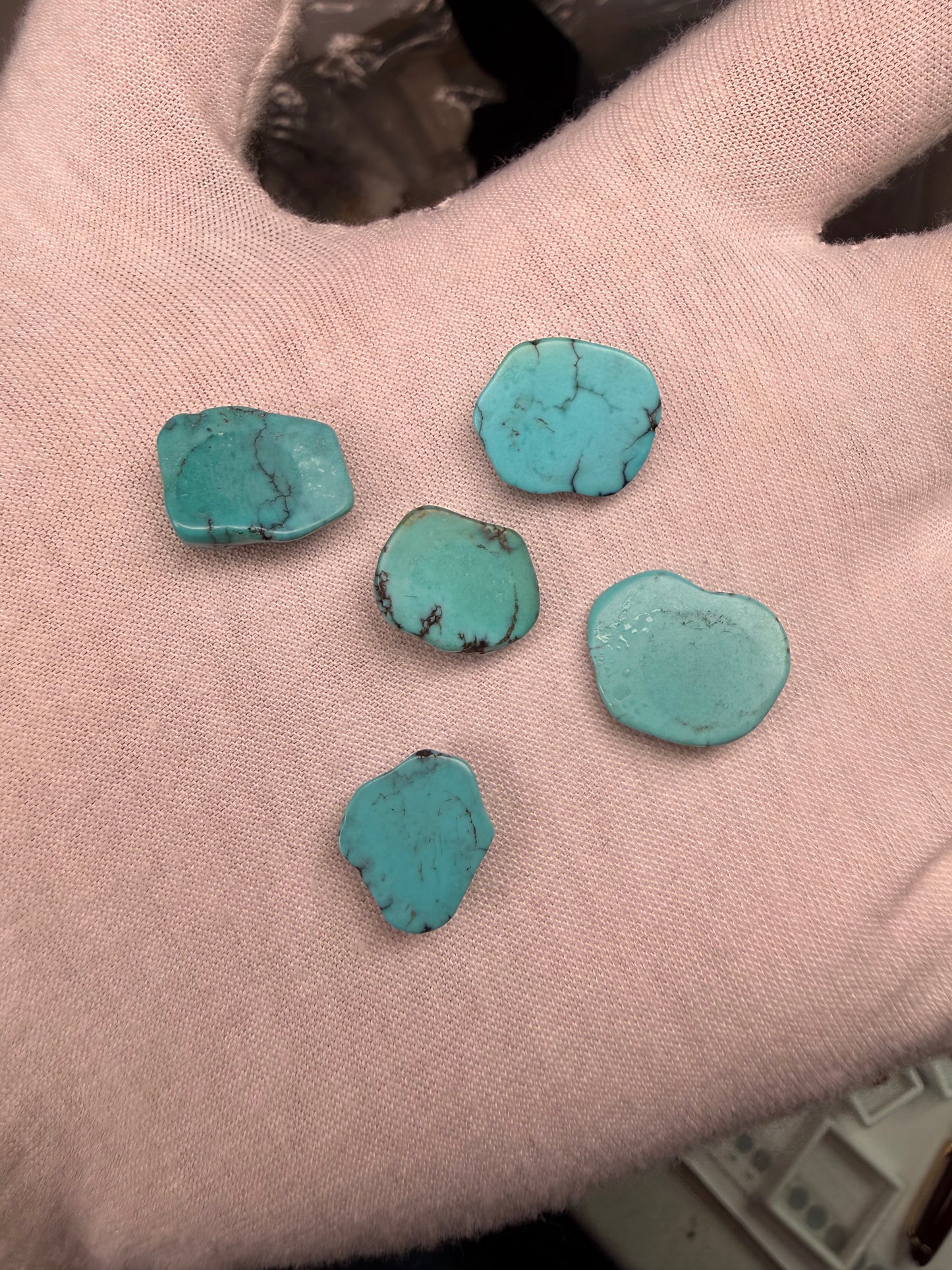 Natural Turquoise Nugget Parcel – 40.80 Carats Genuine Turquoise Gemstones for Custom Jewelry, Wire Wrapping, or Gem Collection