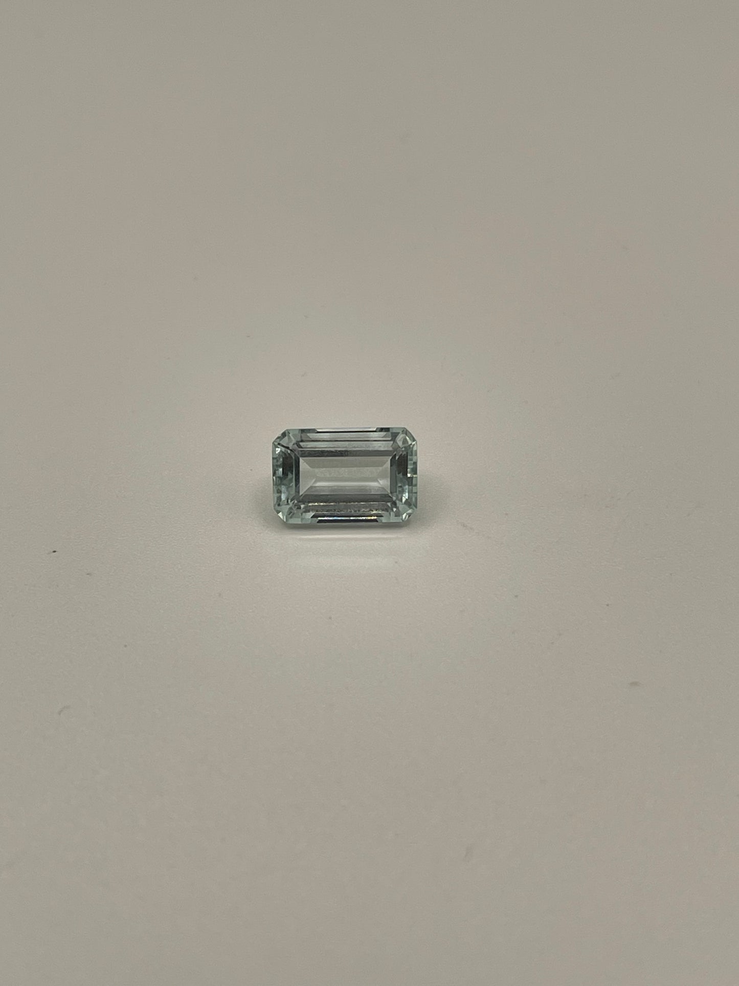 2.21 Carat Natural Aquamarine Emerald Cut Loose Gemstone 9.6 x 6.2 x 4.5 MM
