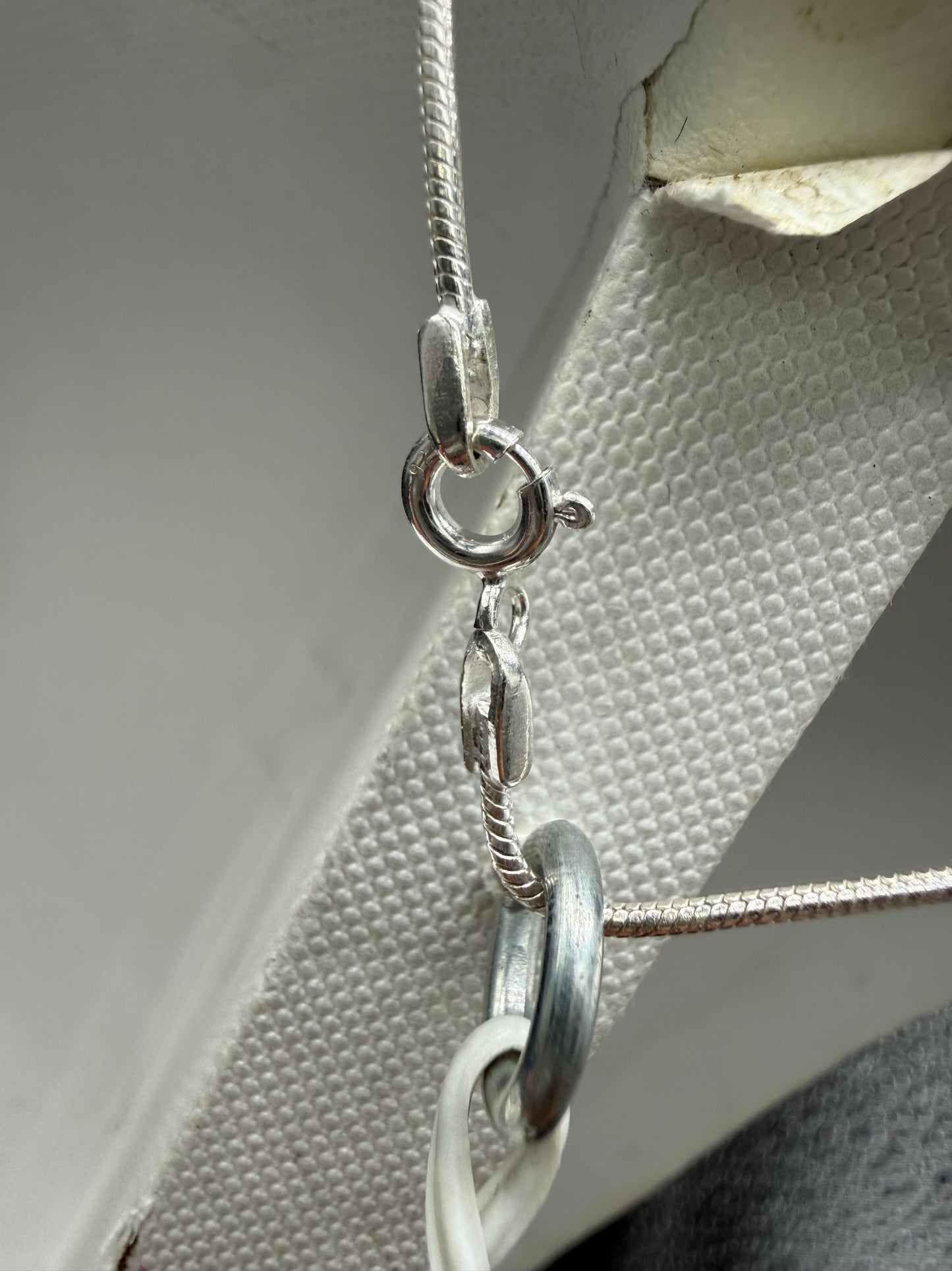 Natural Biwa Pearl & Mother of Pearl Sterling Silver Pendant Necklace • Handmade 925 • Large Statement Pearl Jewelry • 18 Inch Chain