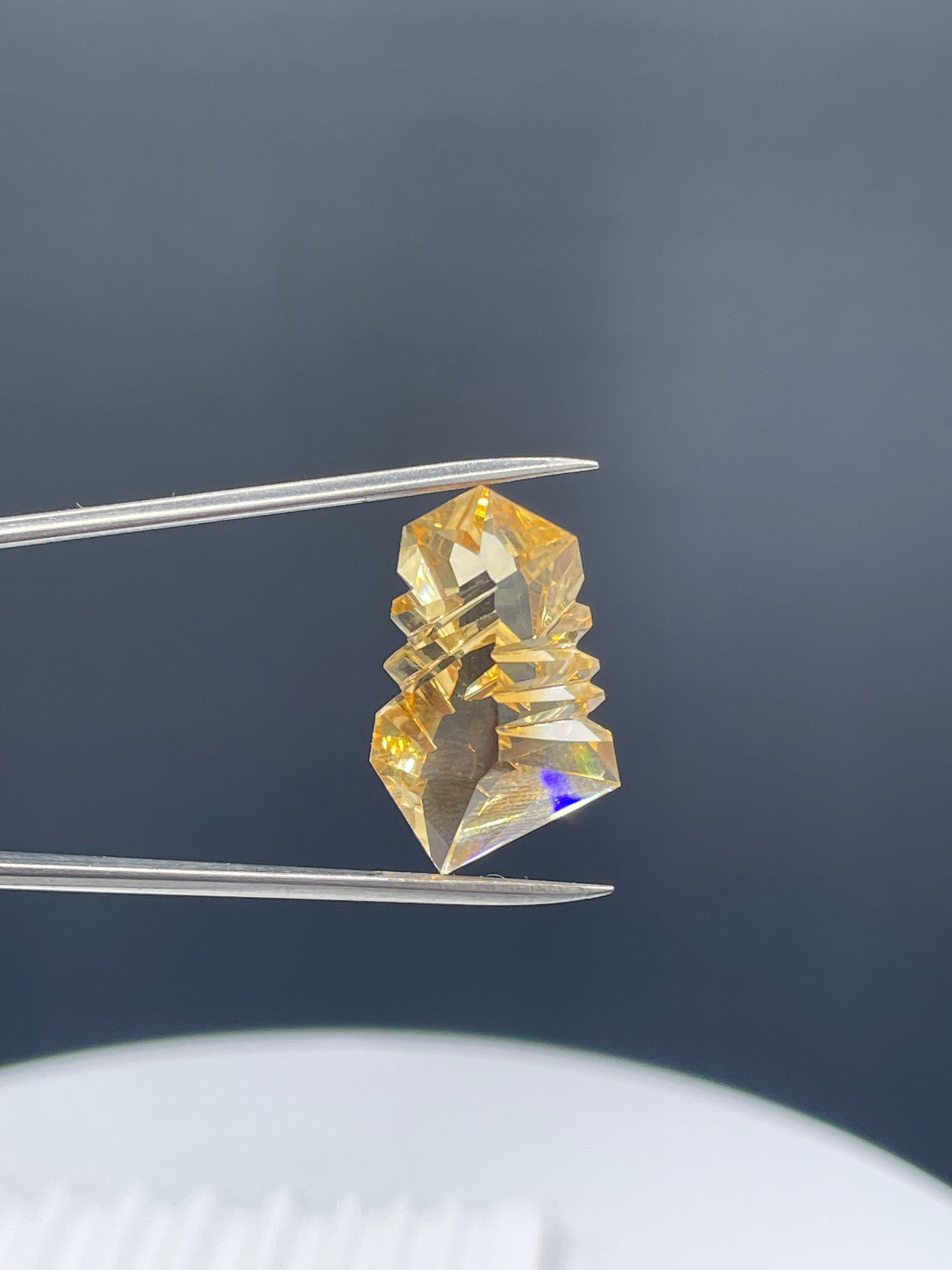 19.32 Carat Natural Citrine Custom Munsteiner Cut Loose Gemstone (23.7 x 14.6 x 10.08 MM)