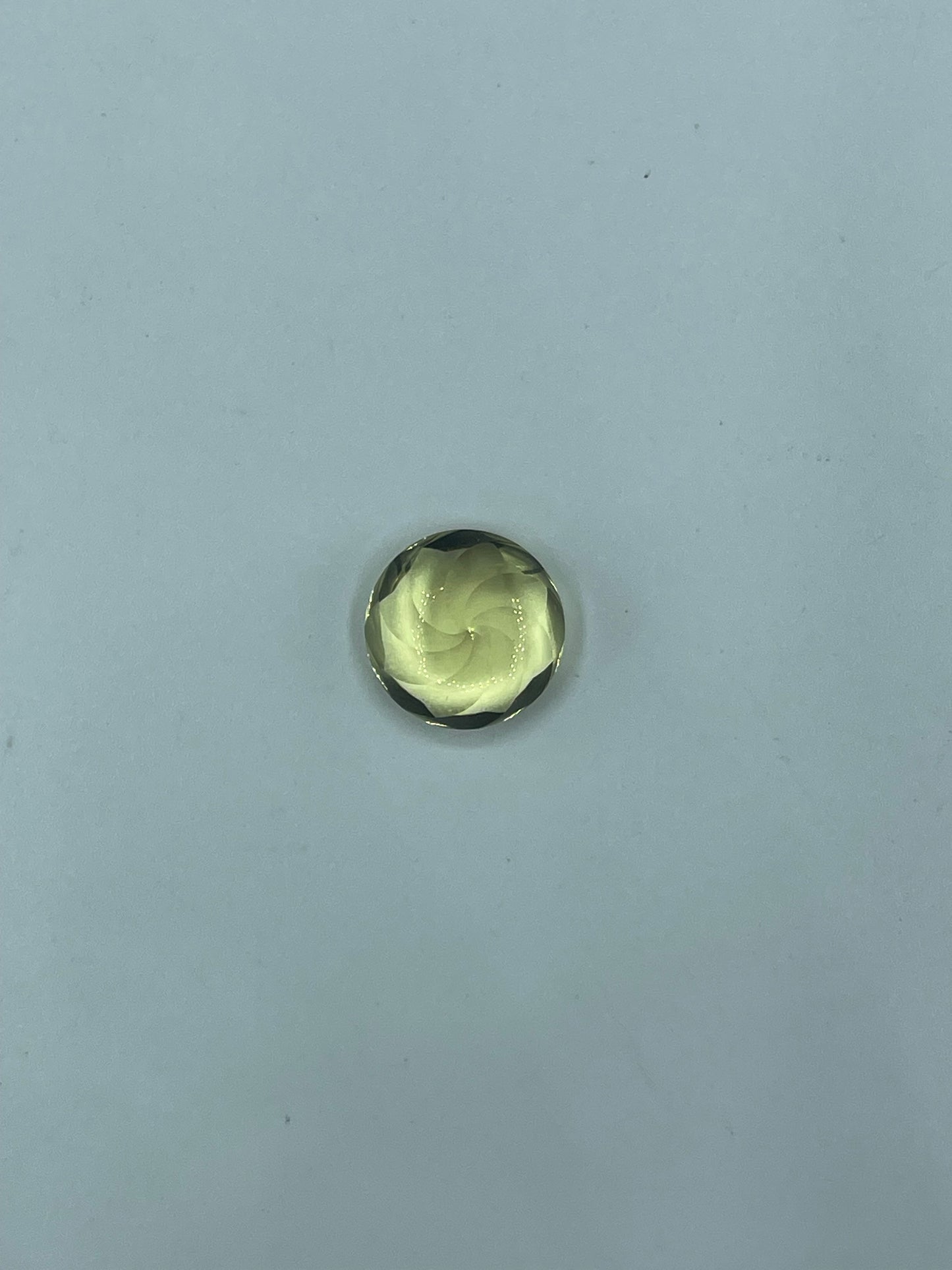 Natural Ouro Verde Quartz Custom Round Cut Loose Gemstone (12 x 12 x 8 MM)