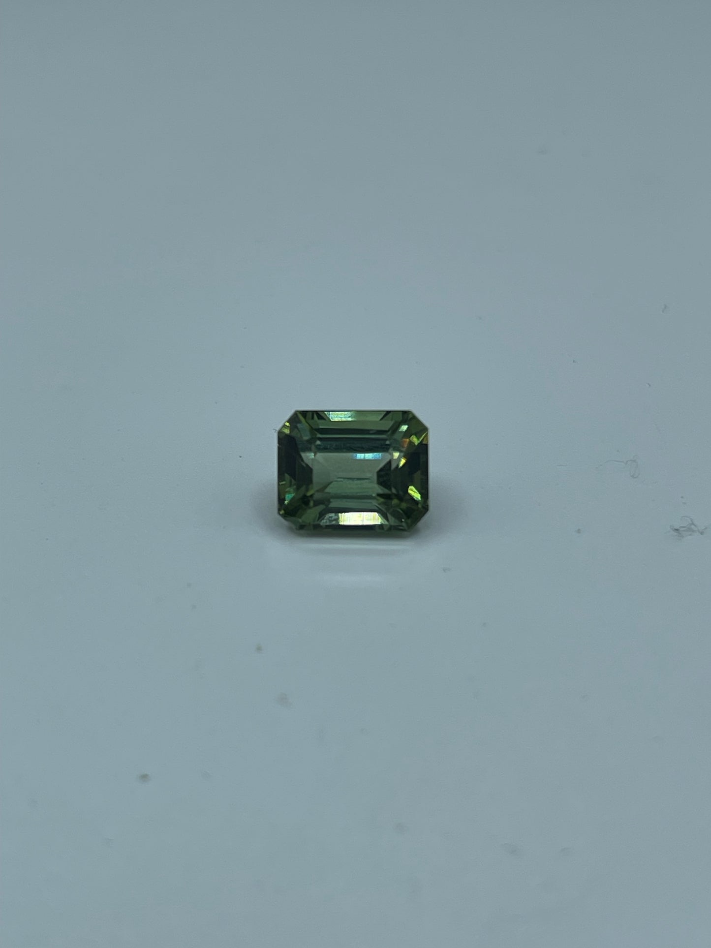 3.75 Carat Natural Green Tourmaline Emerald Cut Loose Gemstone (9.7 x 7.8 x 5.9 MM)